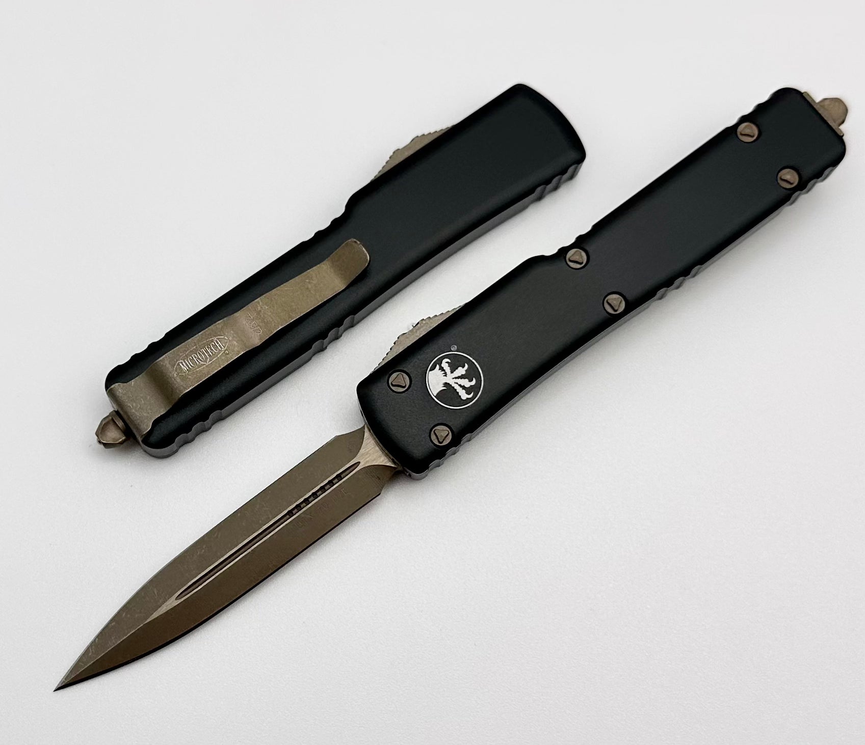 Microtech UTX-70 D/E Bronze Apocalyptic Standard & Black 147-13AP