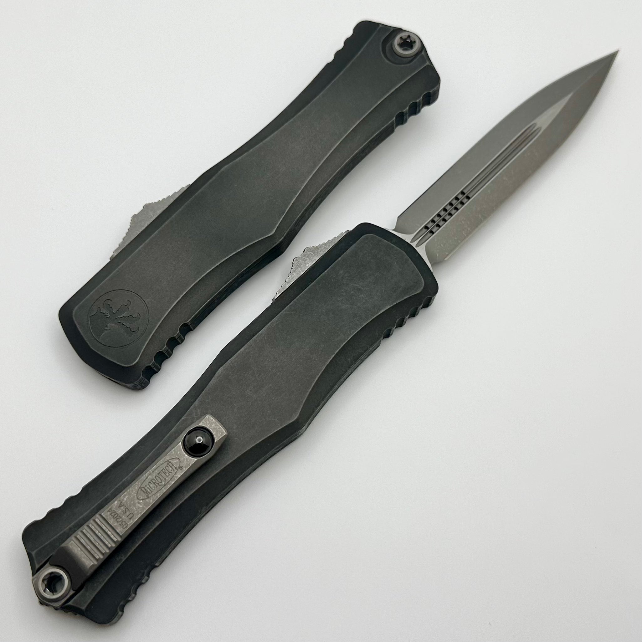 Microtech Knives Hera II Apocalyptic D/E w/ Apocalyptic Black Handle 1702-10APBKAP