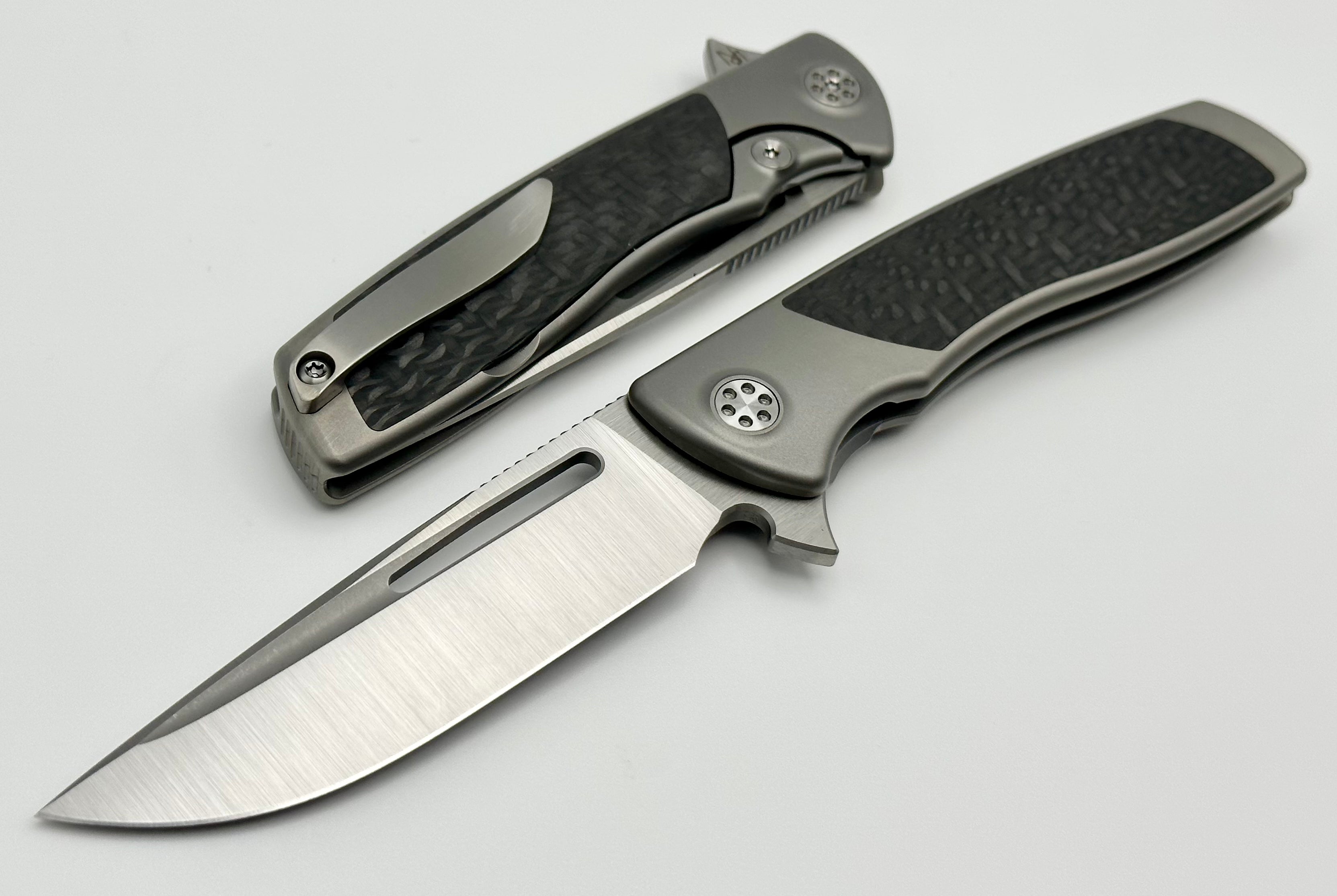 SharpByDesign Mini Evo Carbon Fiber & Drop Point M390