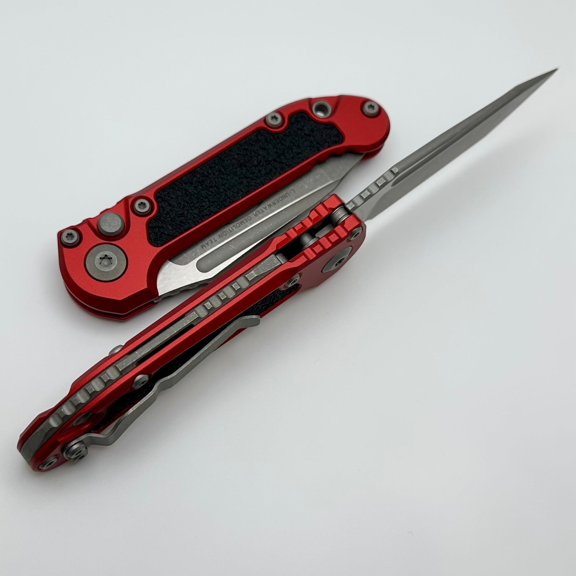 Microtech Knives LUDT Gen III Apocalyptic Tanto w/ Red Handle 1136-10APRD