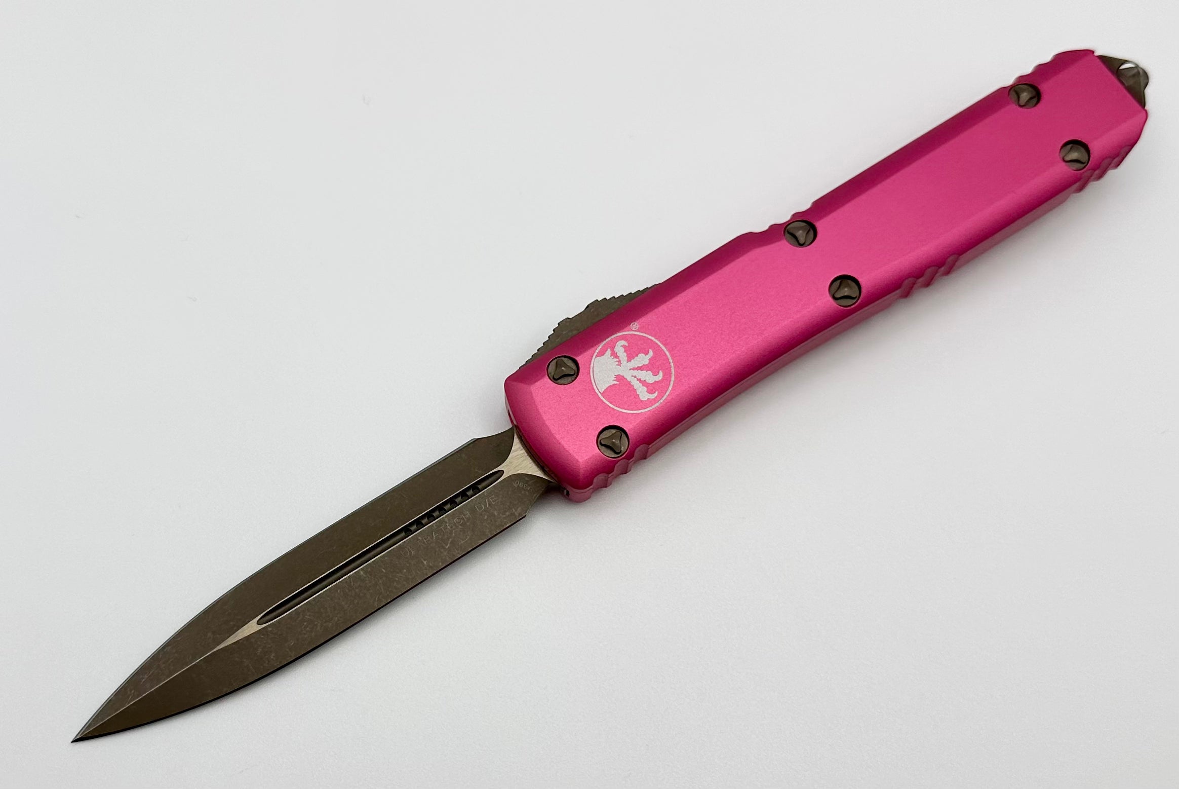 Microtech Ultratech Double Edge Apocalyptic Bronze & Pink 122-13APPK