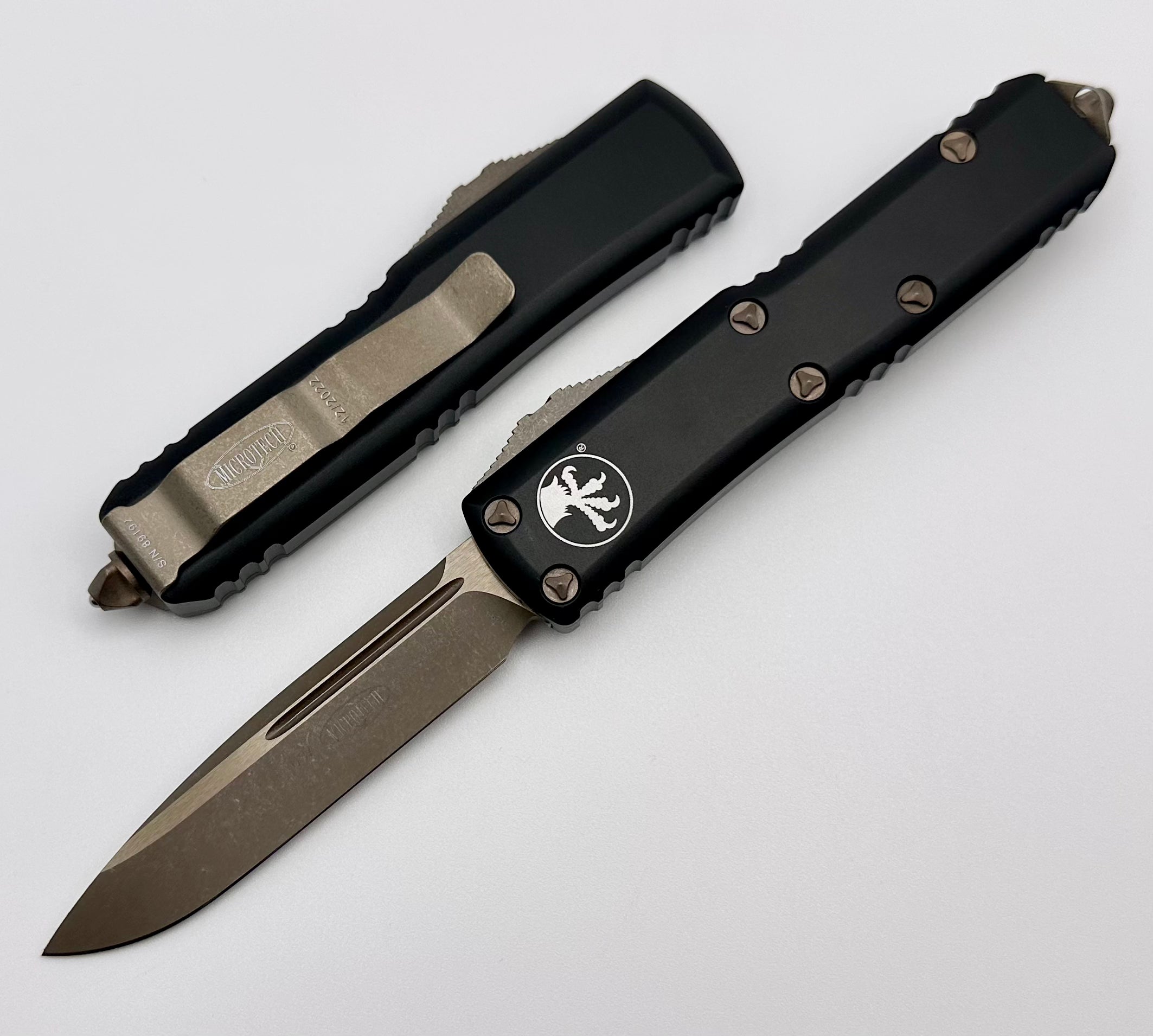 Microtech UTX-85 Apocalyptic Bronze Standard & Black 231-13AP