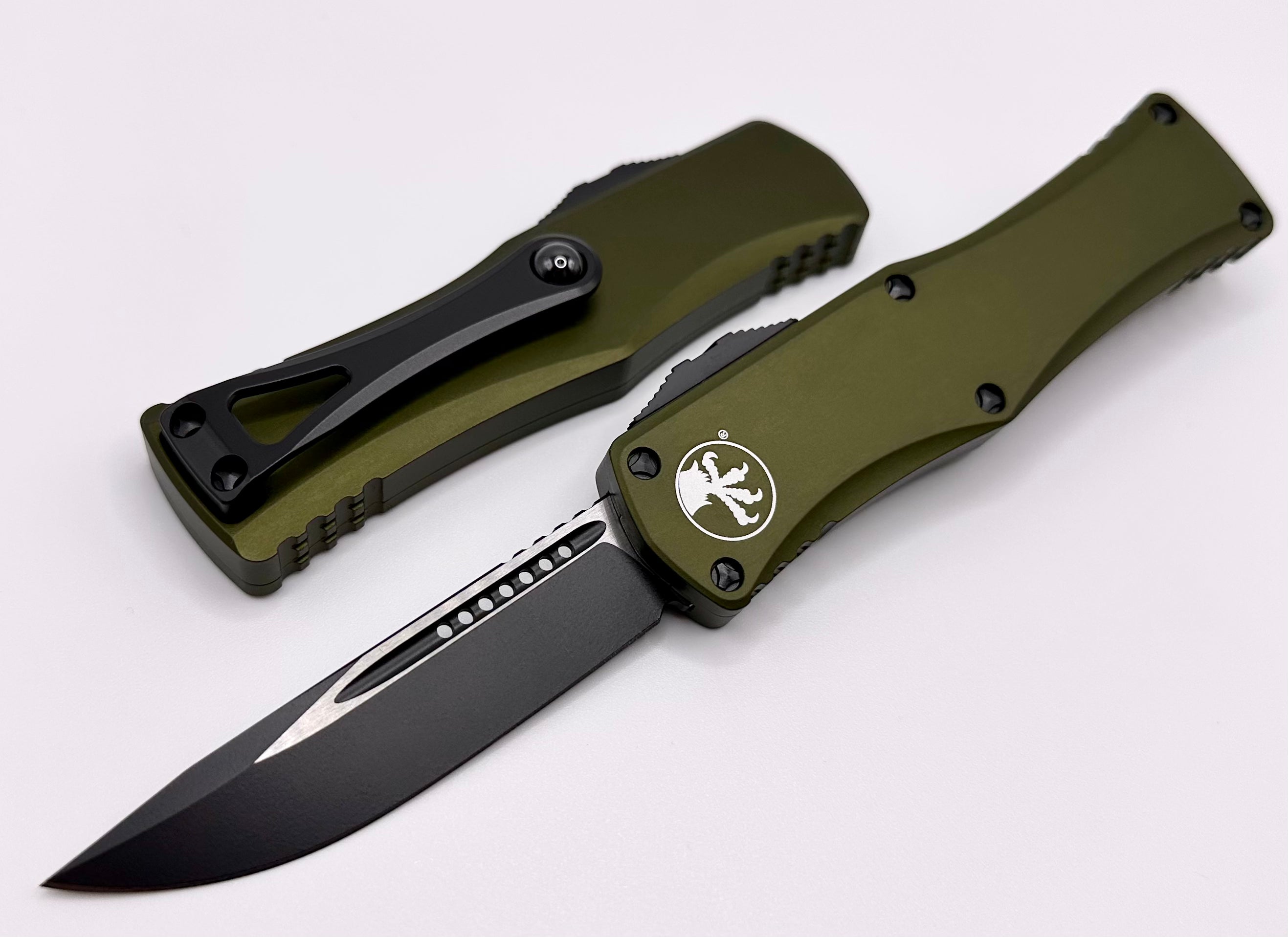 Microtech Hera Single Edge Black Standard & OD Green 703-1OD