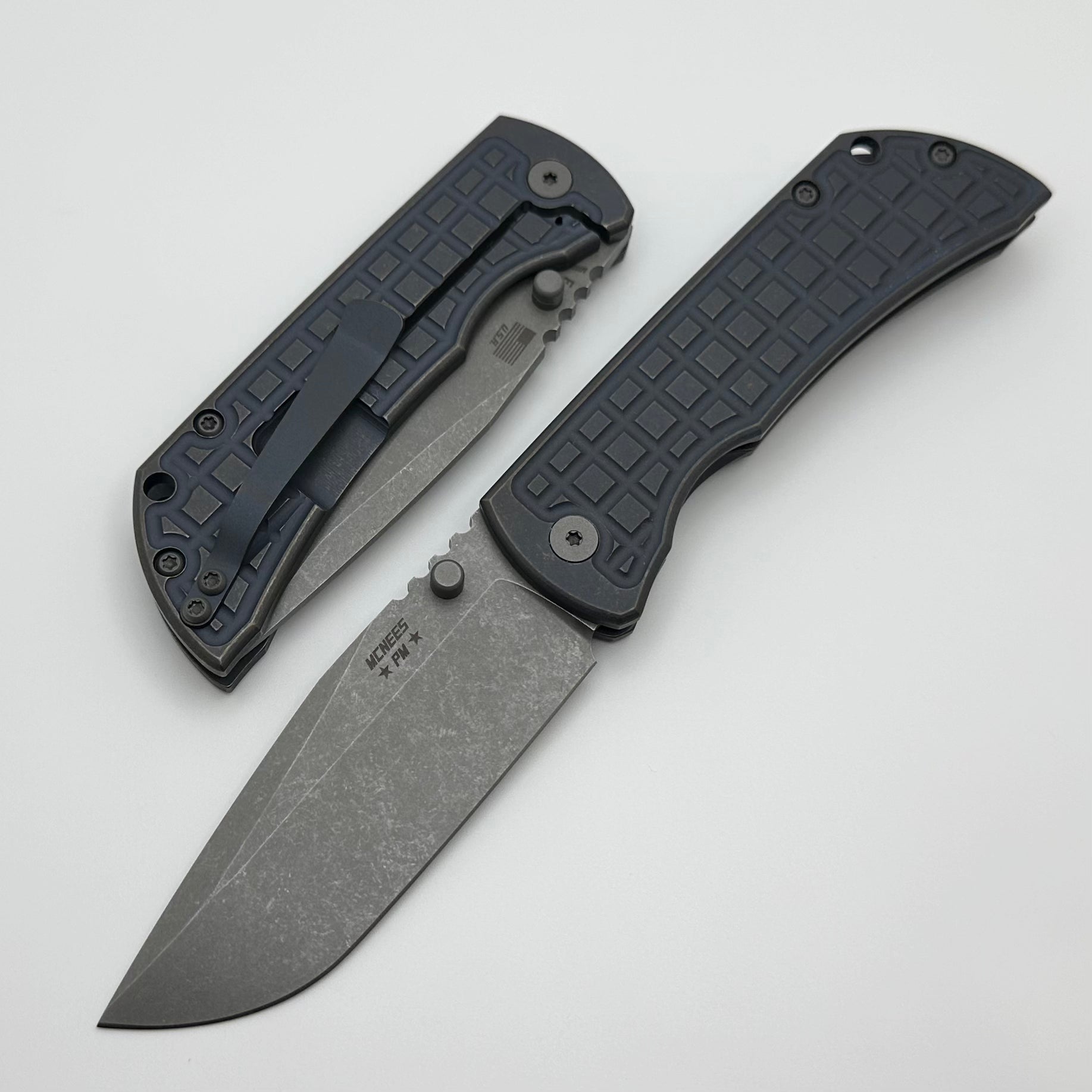 McNees Performance Machined Mac 2 3.5 Blue & Bronze Atomic Frag w/ Matte Stonewash MagnaCut