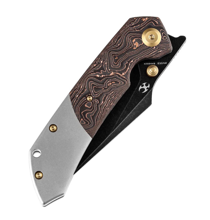 Kansept Knives Fenrir Copper Carbon Fiber/Titanium & S35VN K1034A9