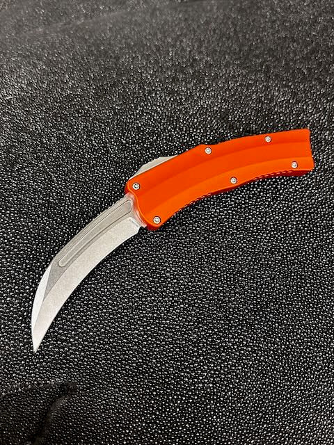 Heretic ROC Stonewash w/ Orange Handle H060-2A-ORG