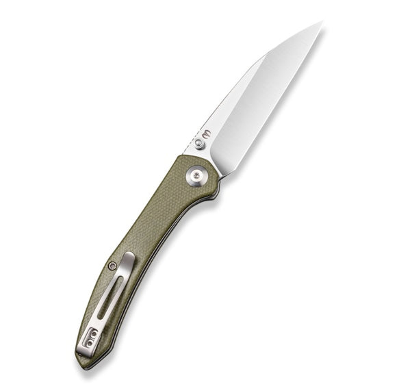 Civivi Hadros Thumb Stud - Olive Micarta Handle (3.35 Satin Finished 10Cr15CoMoV) C 20004-3