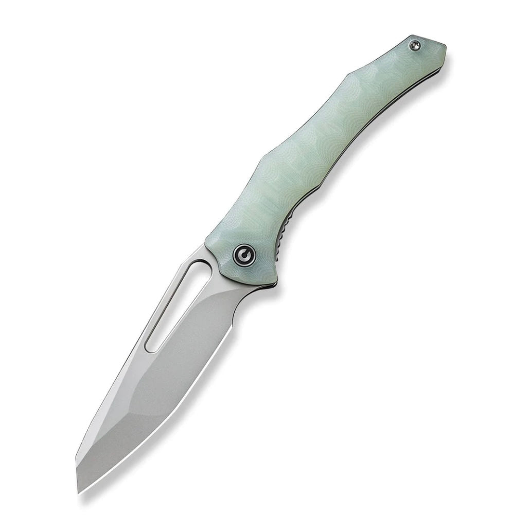 Civivi Spiny Dogfish Natural Jade G-10 & Stonewash 14C28N C22006-2