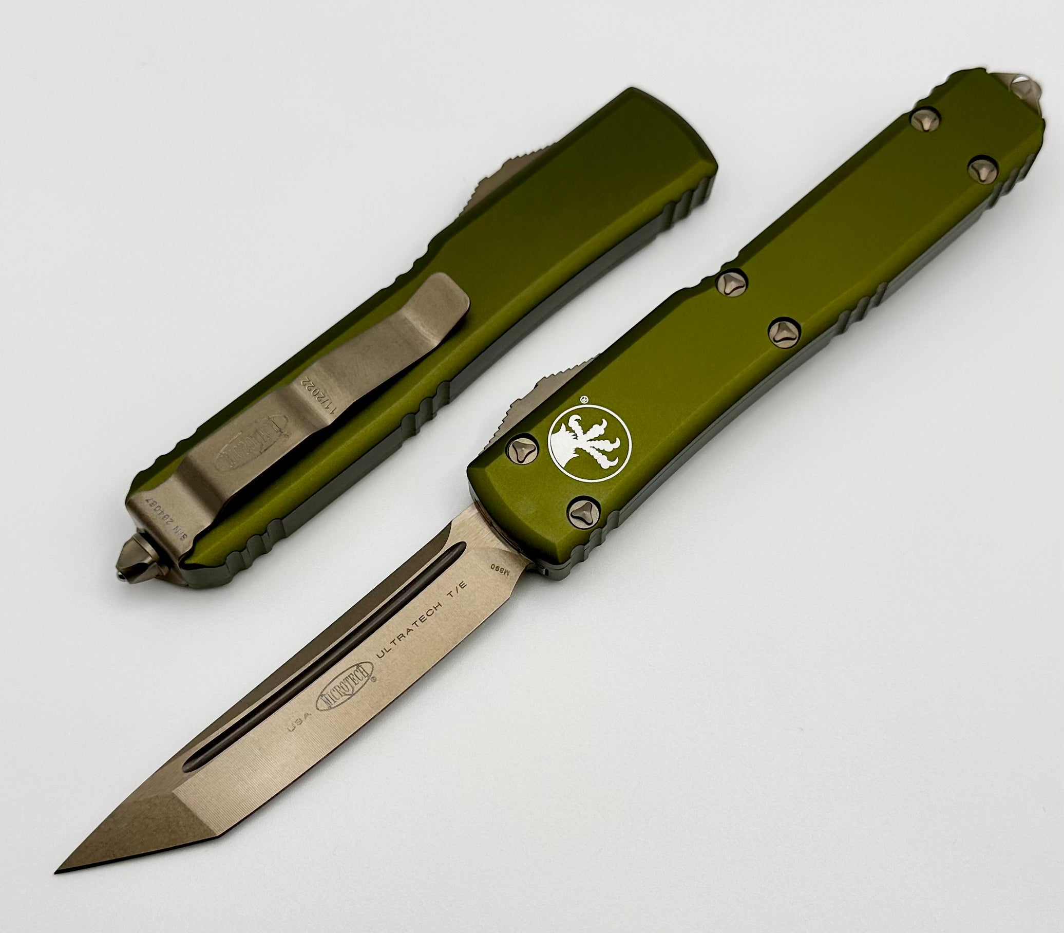 Microtech Ultratech Tanto Bronze Standard & OD Green 123-13OD