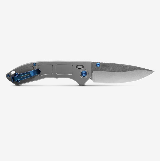 Benchmade Narrows Titanium & Stonewash Drop Point 748