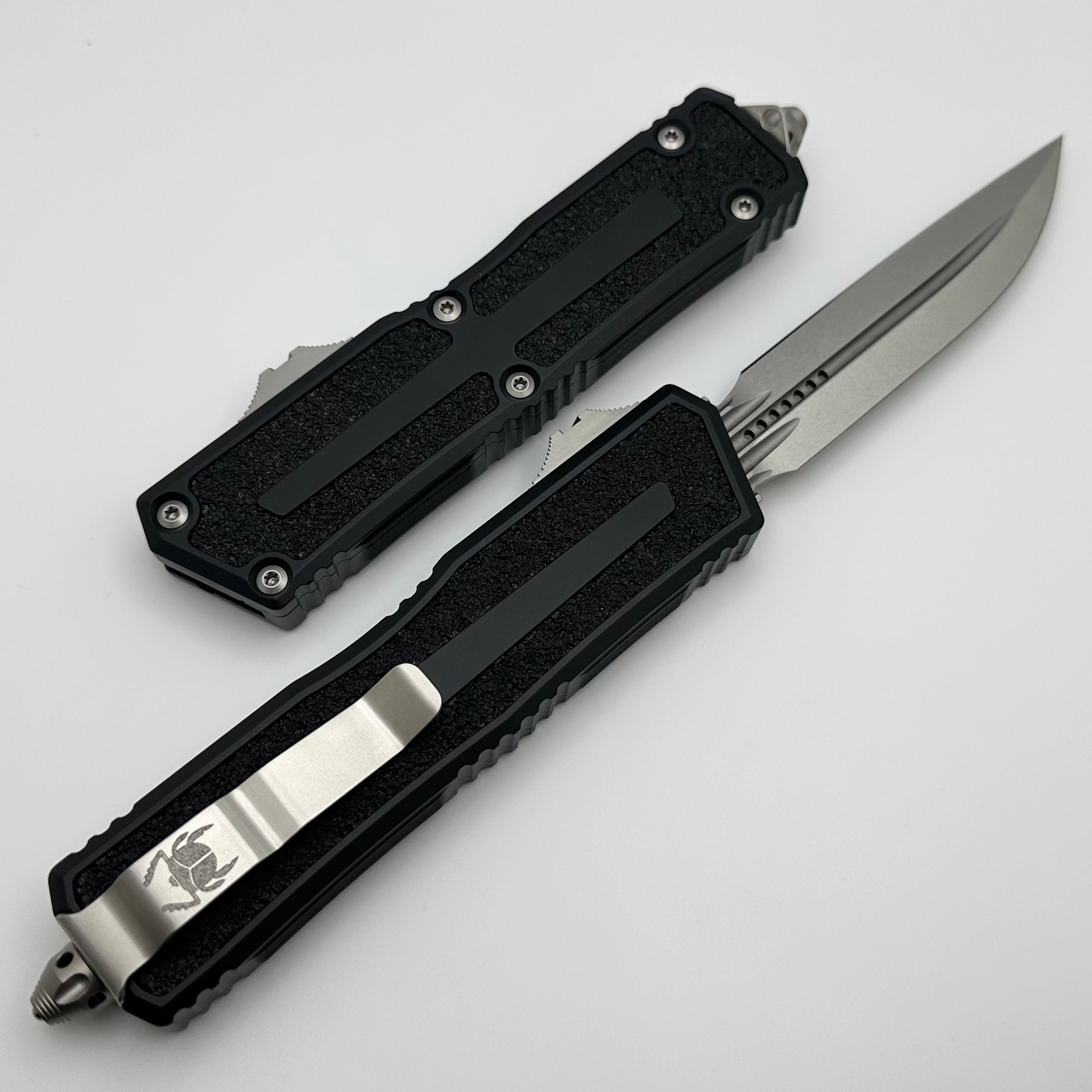 Microtech Scarab 2 Gen 3 D/E-S Stonewash Standard 1180-10