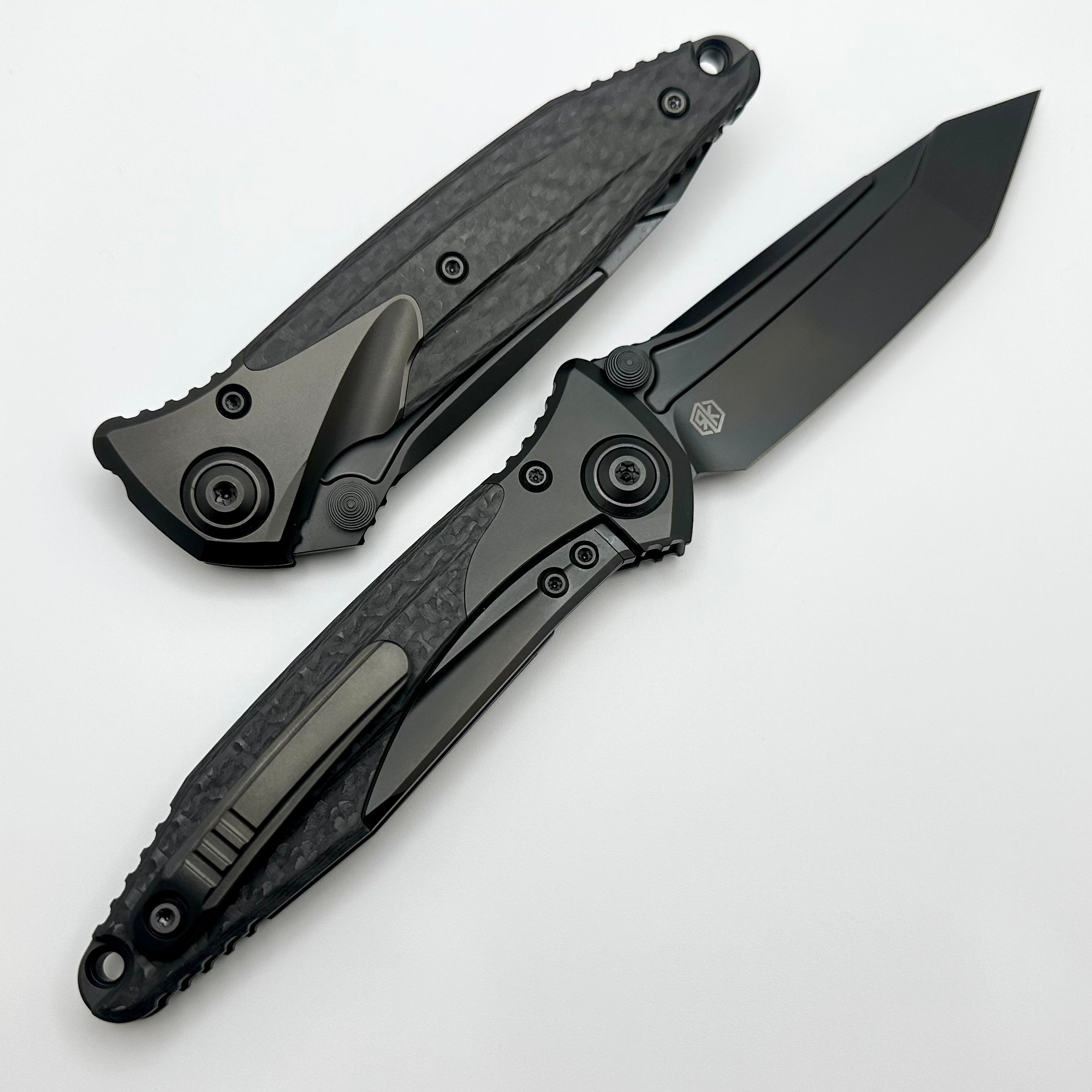 Microtech Knives Socom Bravo DLC Tanto & Carbon Fiber 261-1DLCTCFTI