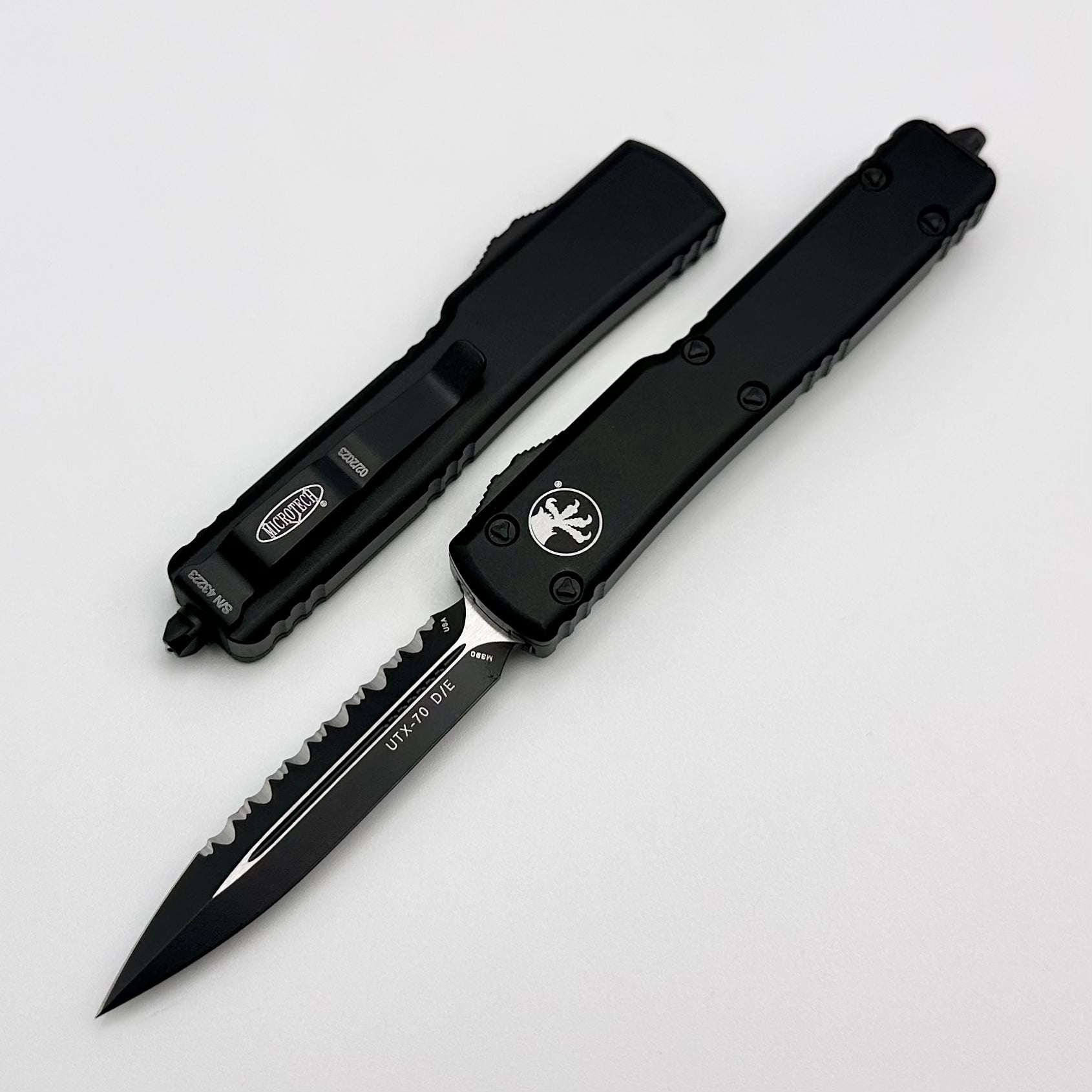 Microtech UTX-70 D/E Full Serrated Tactical Standard 147-3T