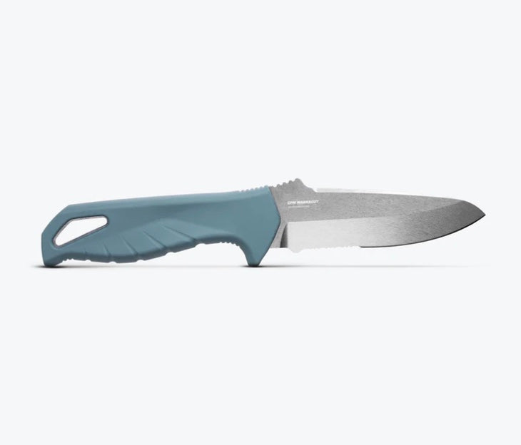 Benchmade Undercurrent Depth Blue Santoprene Handles w/ Sheepsfoot Serrated MagnaCut 18040S