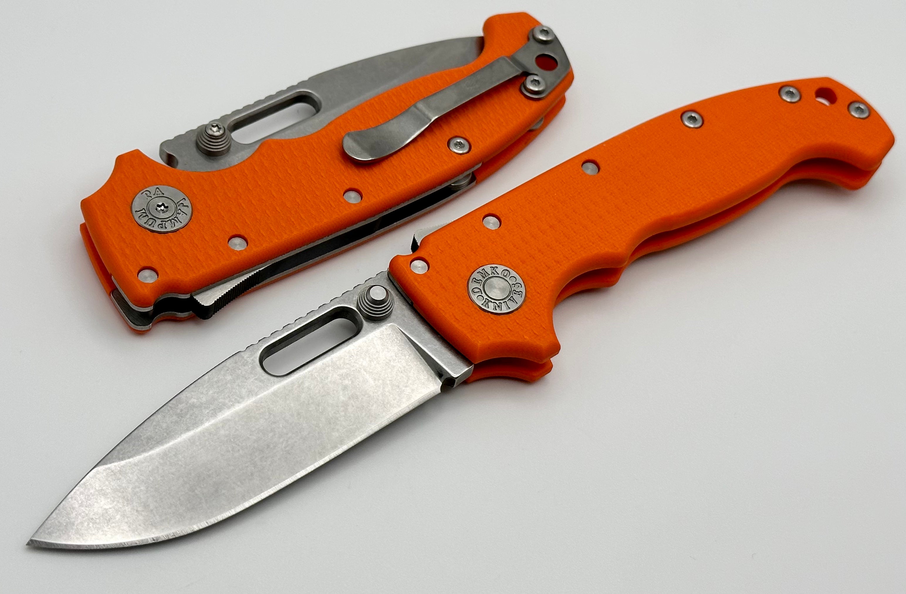 Demko Knives MG AD20 Exclusive Drop Point 3V & Orange G-10 LIMIT ONE PER HOUSEHOLD