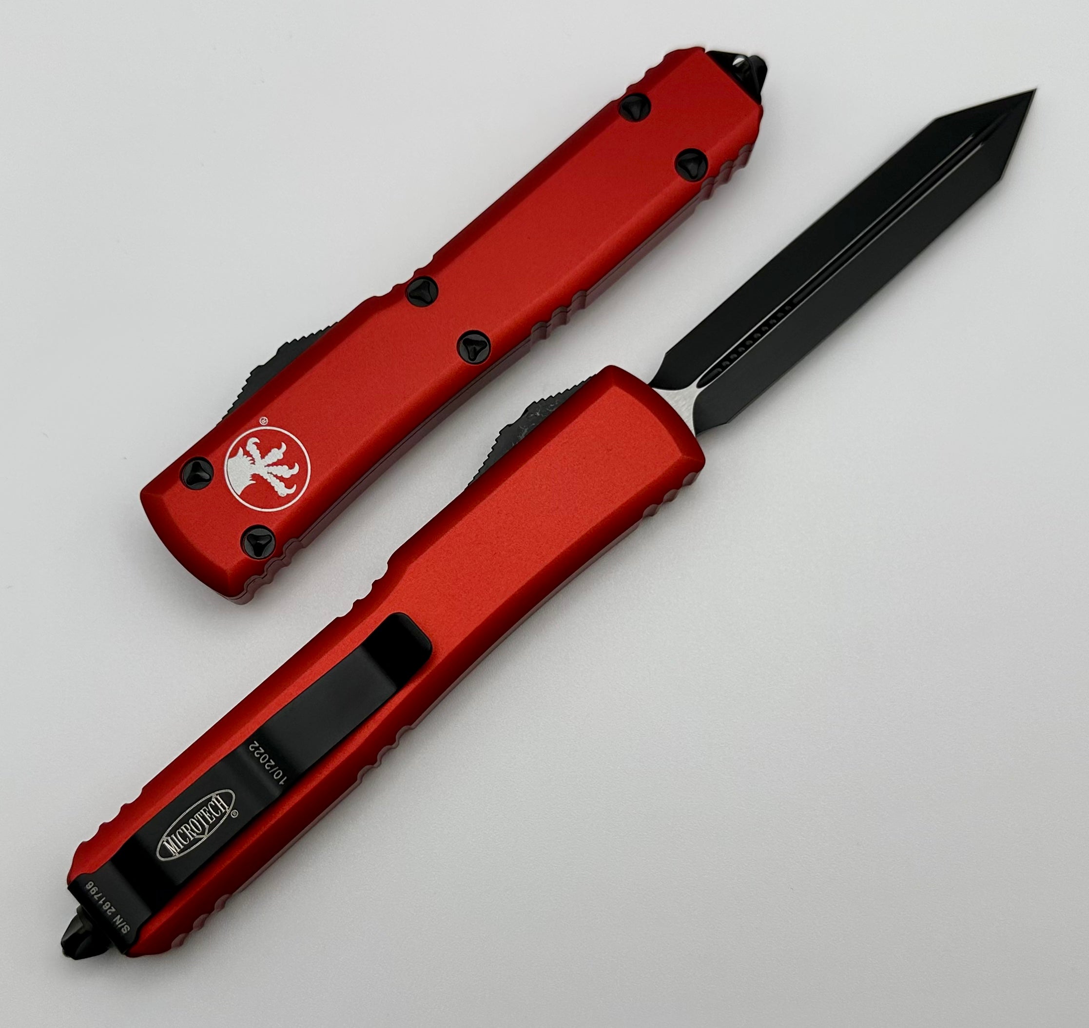 Microtech Ultratech Spartan Black Standard & Red 223-1RD