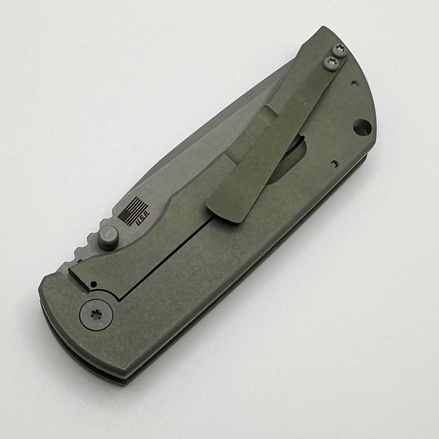 McNees Performance Machined Mac 2 3.5 Matte Green w/ Stonewash MagnaCut