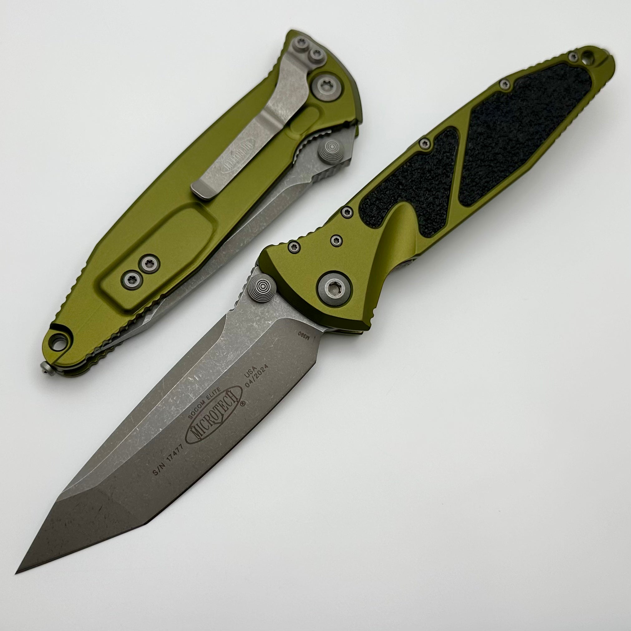 Microtech Socom Elite Tanto M/A OD Green Apocalyptic Standard 161-10APOD