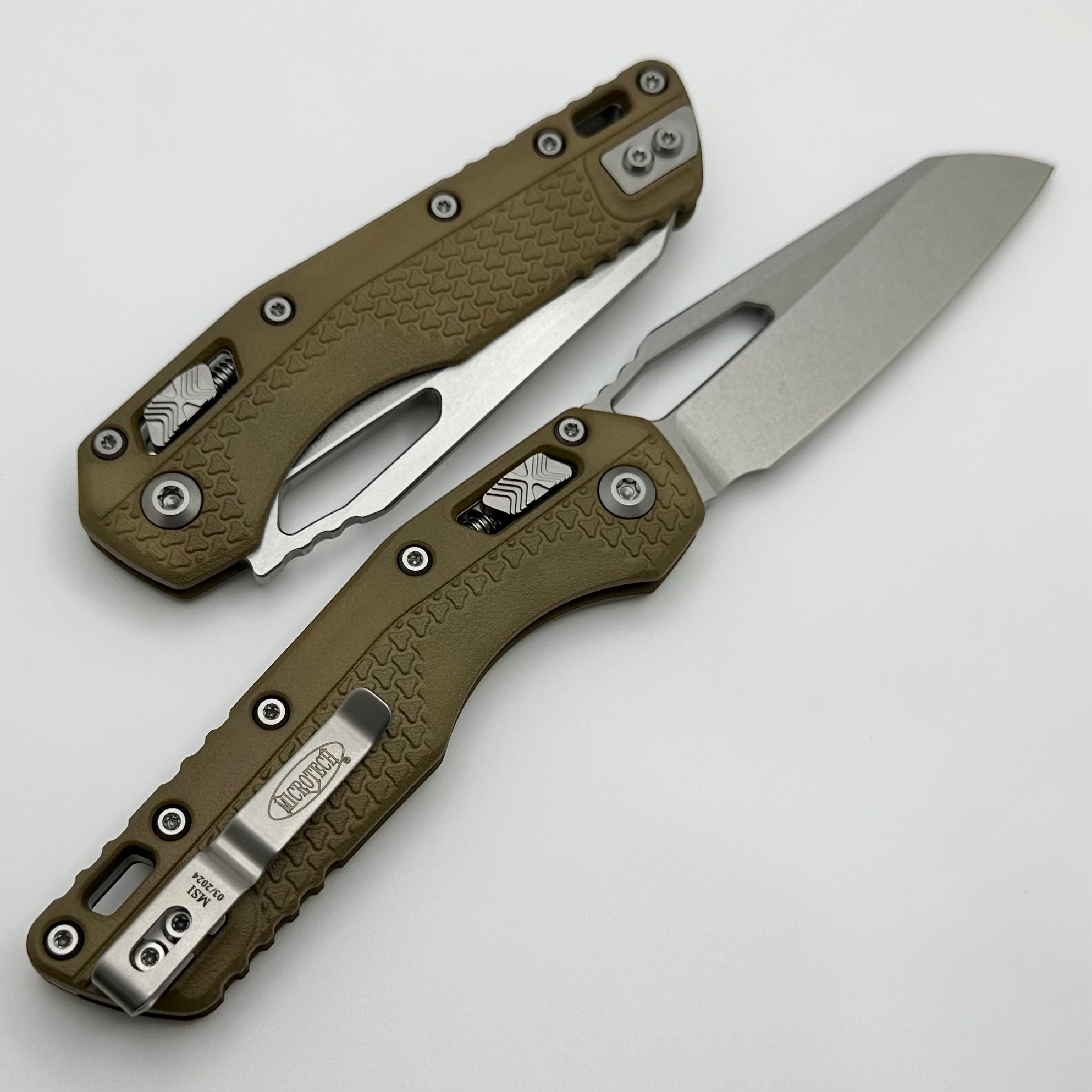 Microtech Knives MSI RAM LOK Dark Earth Polymer Injection Molded & M390MK 210T-10PMDE