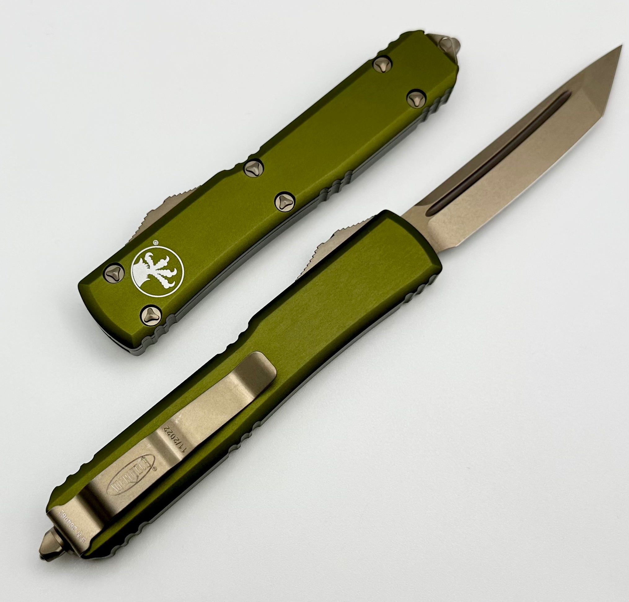 Microtech Ultratech Tanto Bronze Standard & OD Green 123-13OD