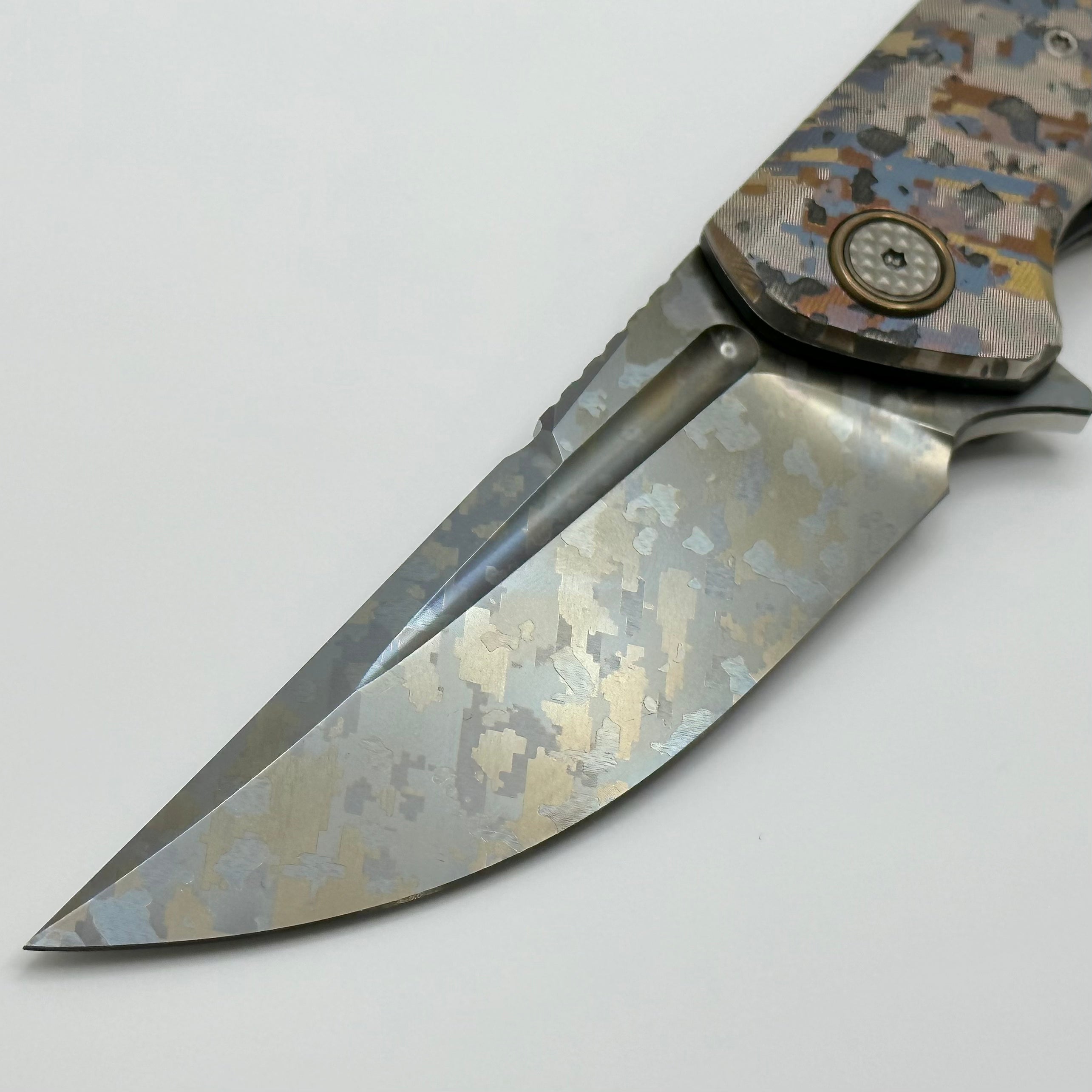 Custom Knife Factory ONE OFF Camo Titanium Marauder