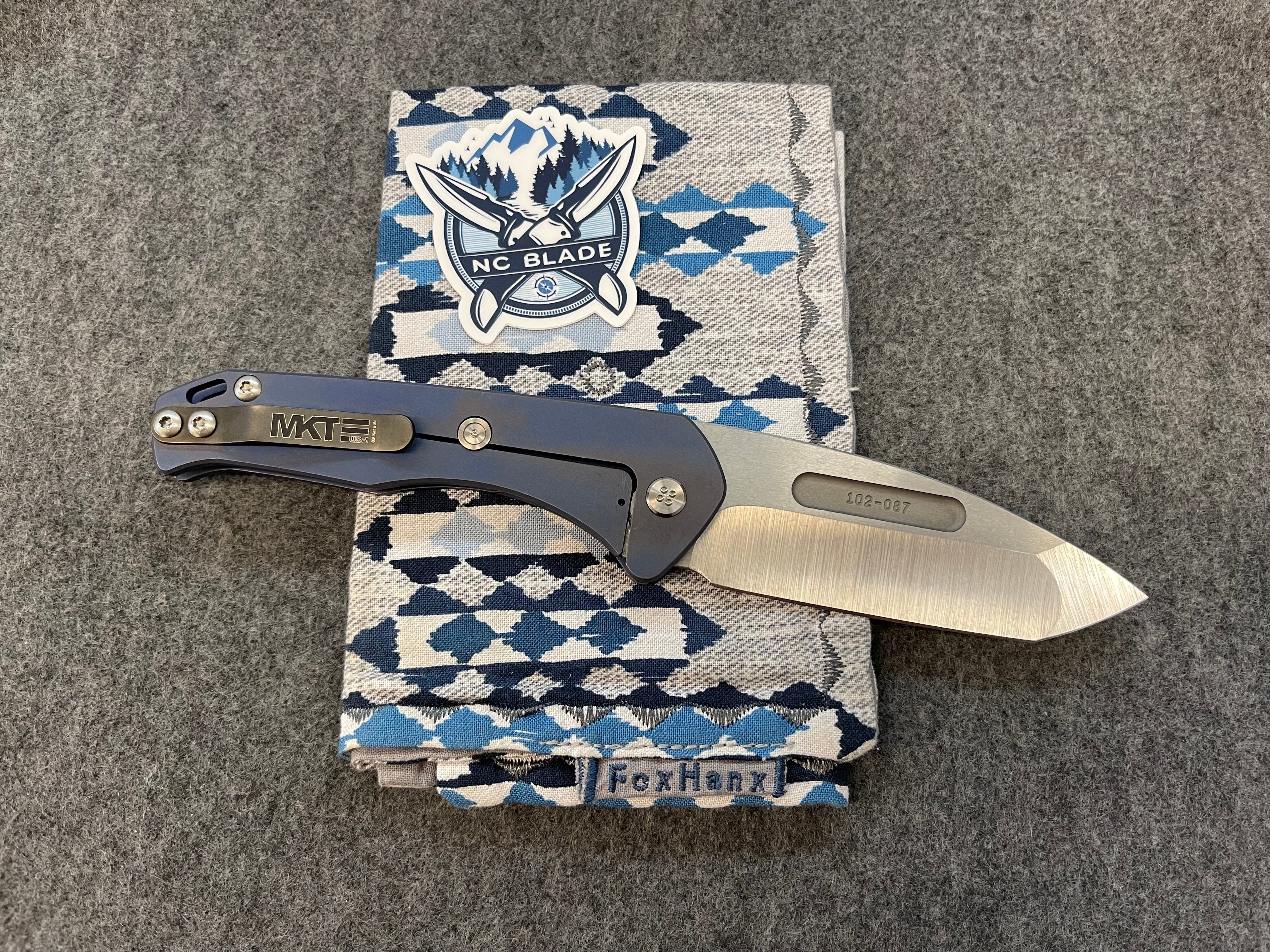 Medford Knife Praetorian Slim Blue Tanto S35