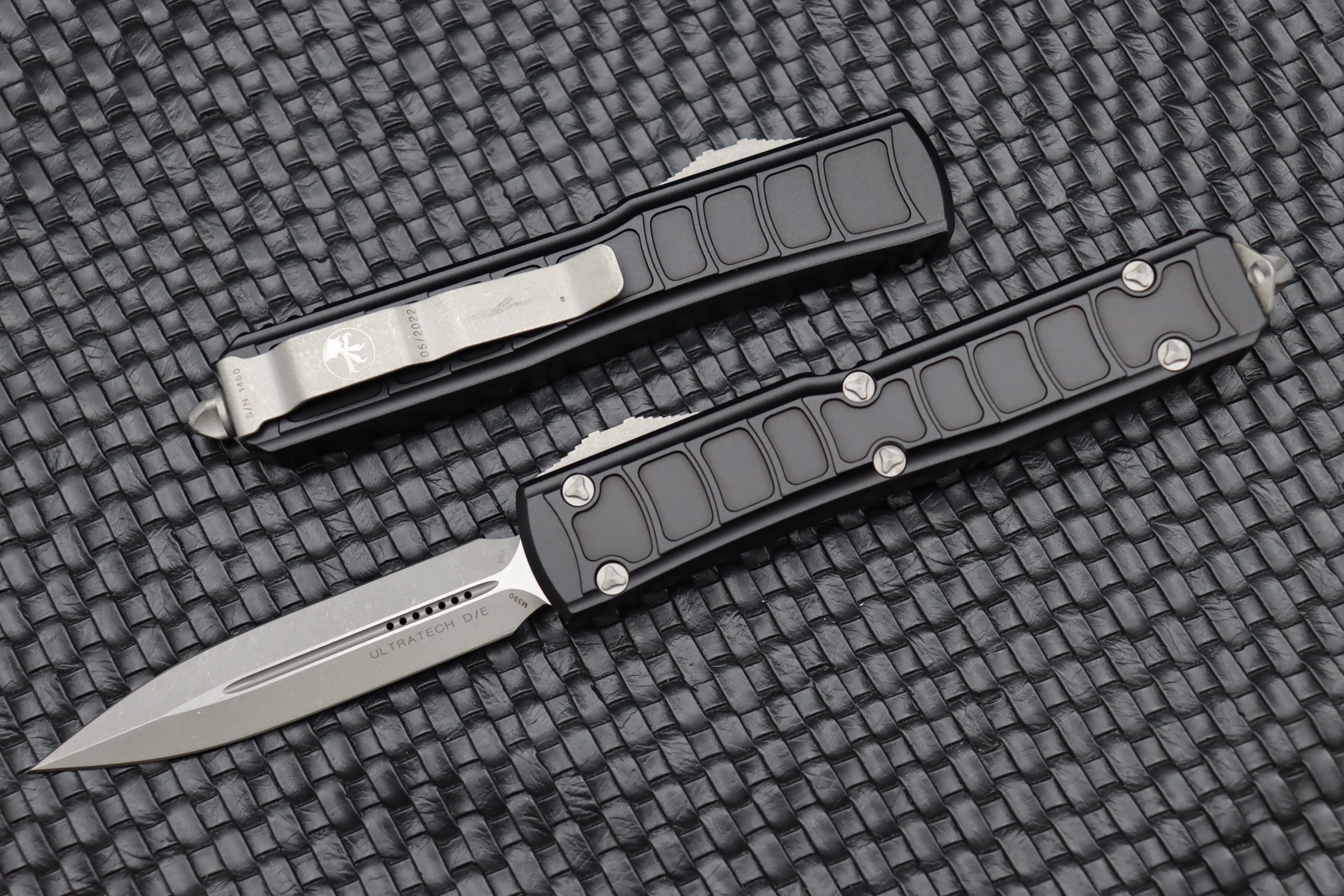 Microtech Ultratech 2 II Double Edge Apocalyptic Standard & Black Signature Series 122II-10APS