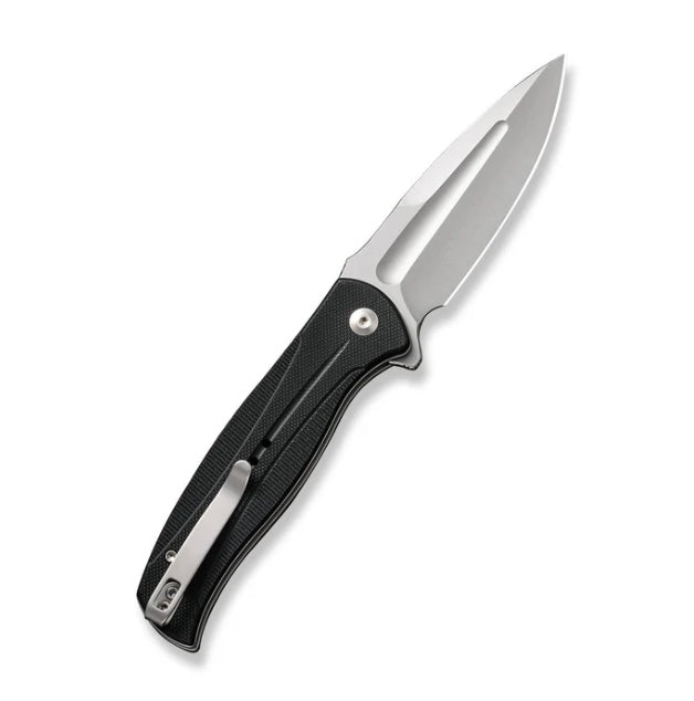 Civivi Incindie Button Lock Flipper w/ Black G-10 Handles & Stonewash 14C28N C23053-3