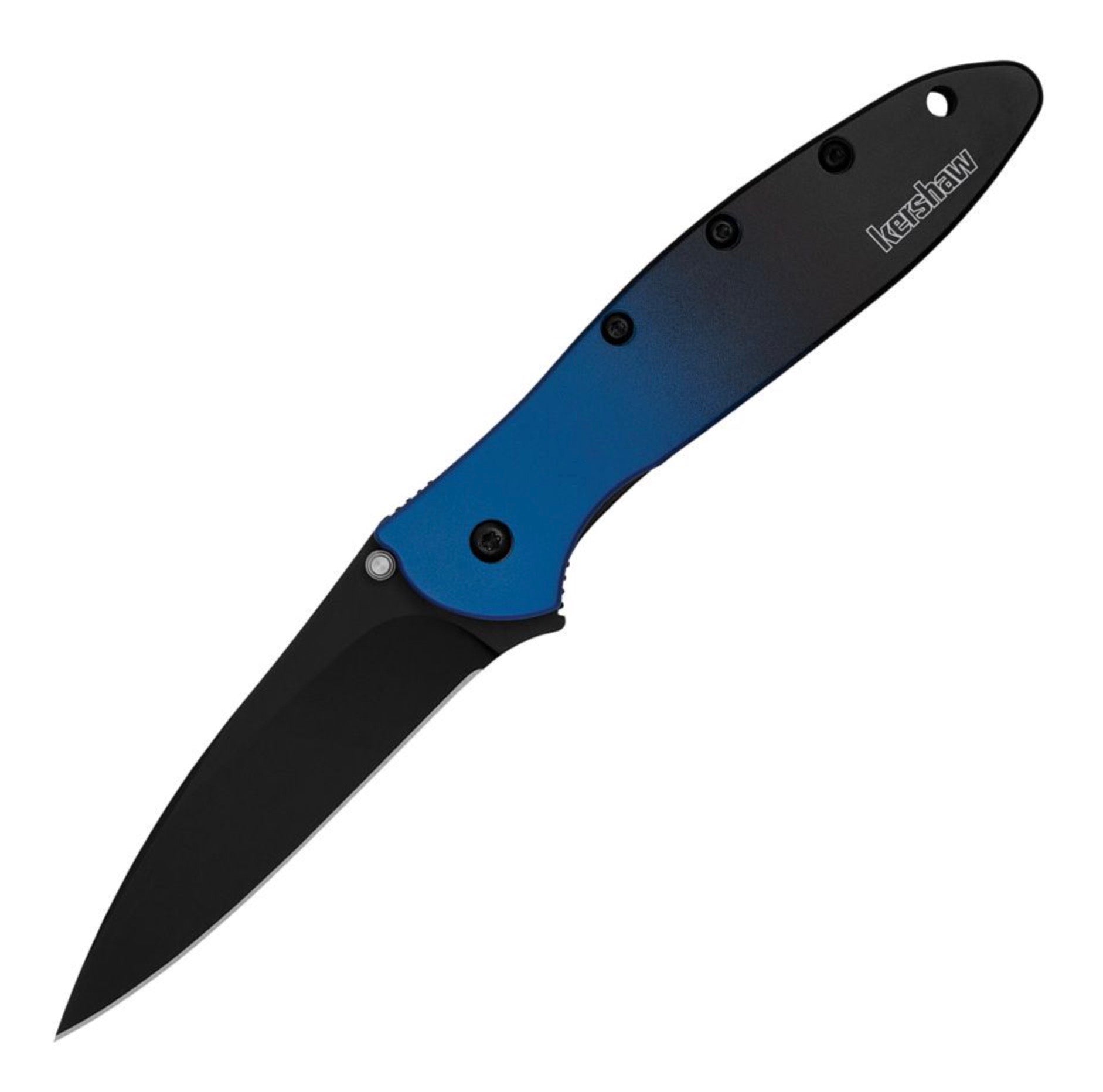 Kershaw Leek Black Oxide MagnaCut & Blue/Black Fade Aluminum Handles 1660GBLUBK