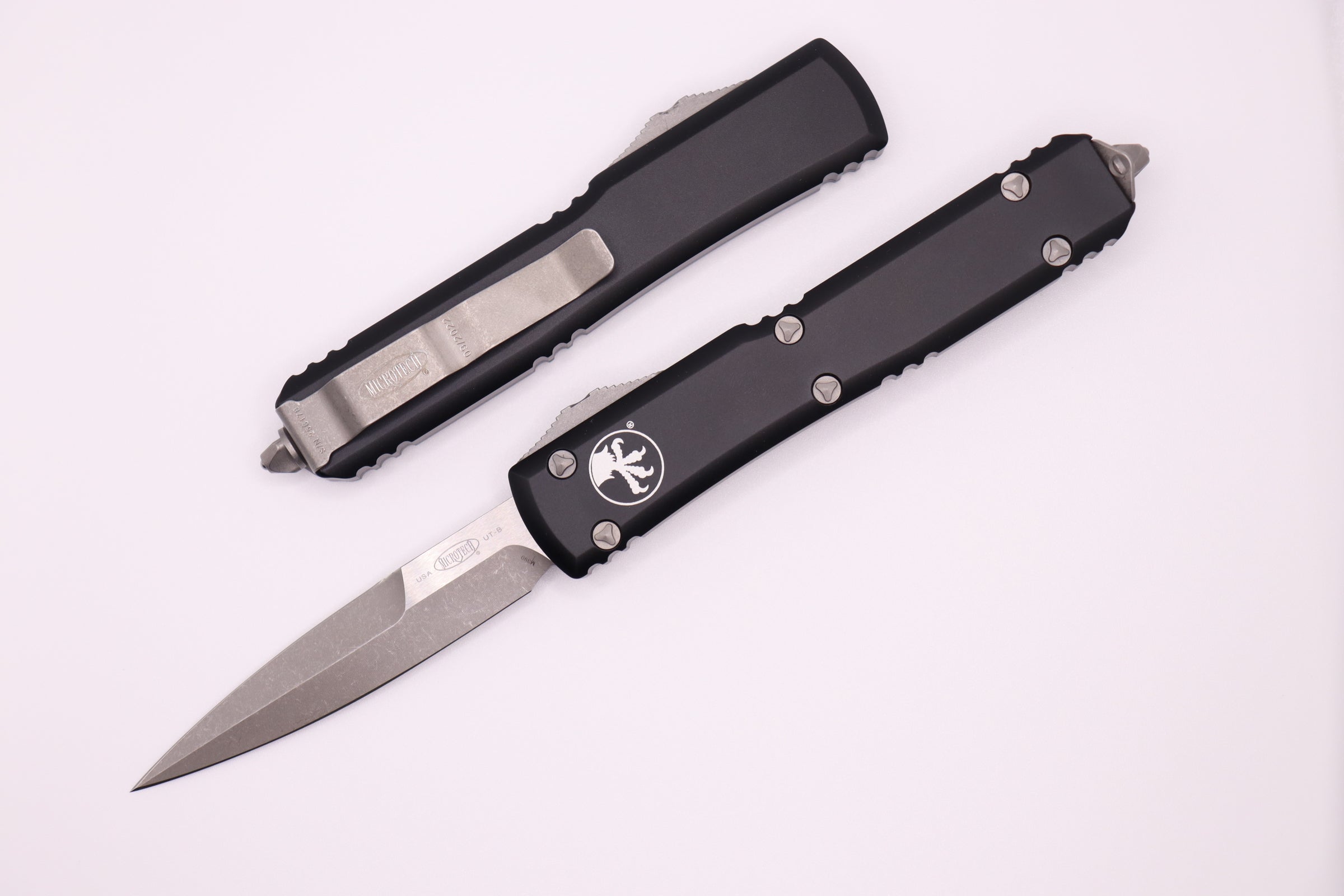 Microtech Ultratech Bayonet Grind Apocalyptic Standard & Black 120-10AP