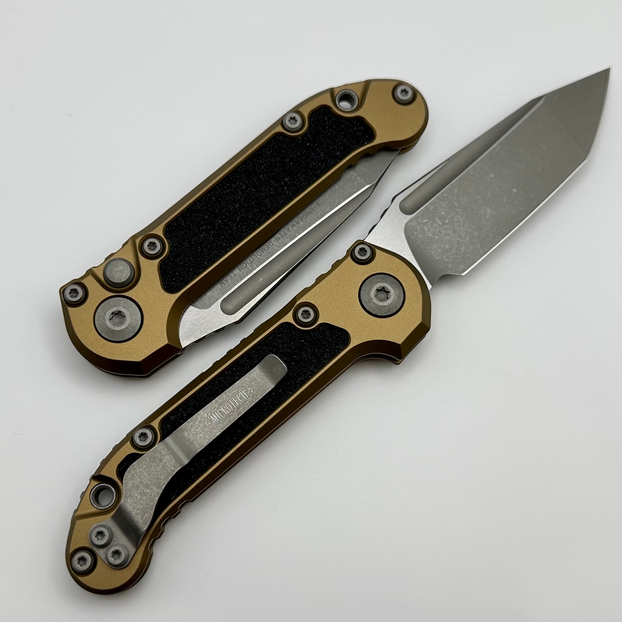 Microtech Knives LUDT Gen III Apocalyptic Tanto w/ Tan Handle 1136-10APTA