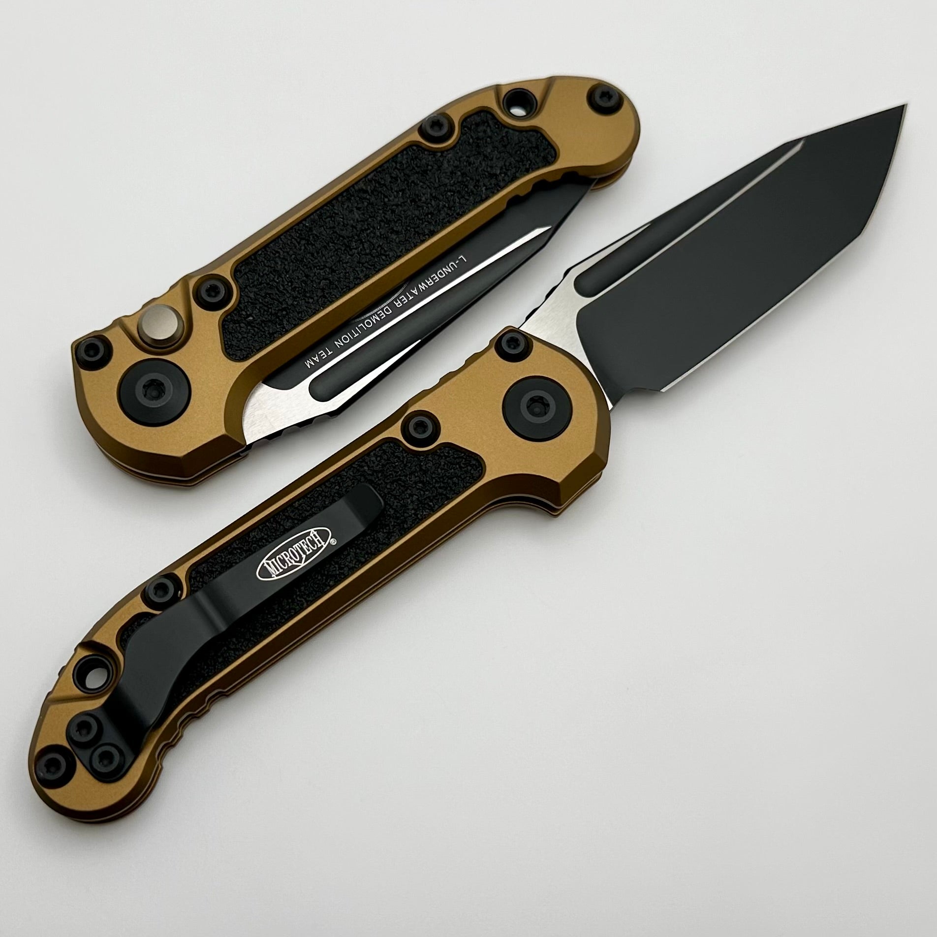 Microtech Knives LUDT Gen III Black Tanto w/ Tan Handle 1136-1TA One Per Household