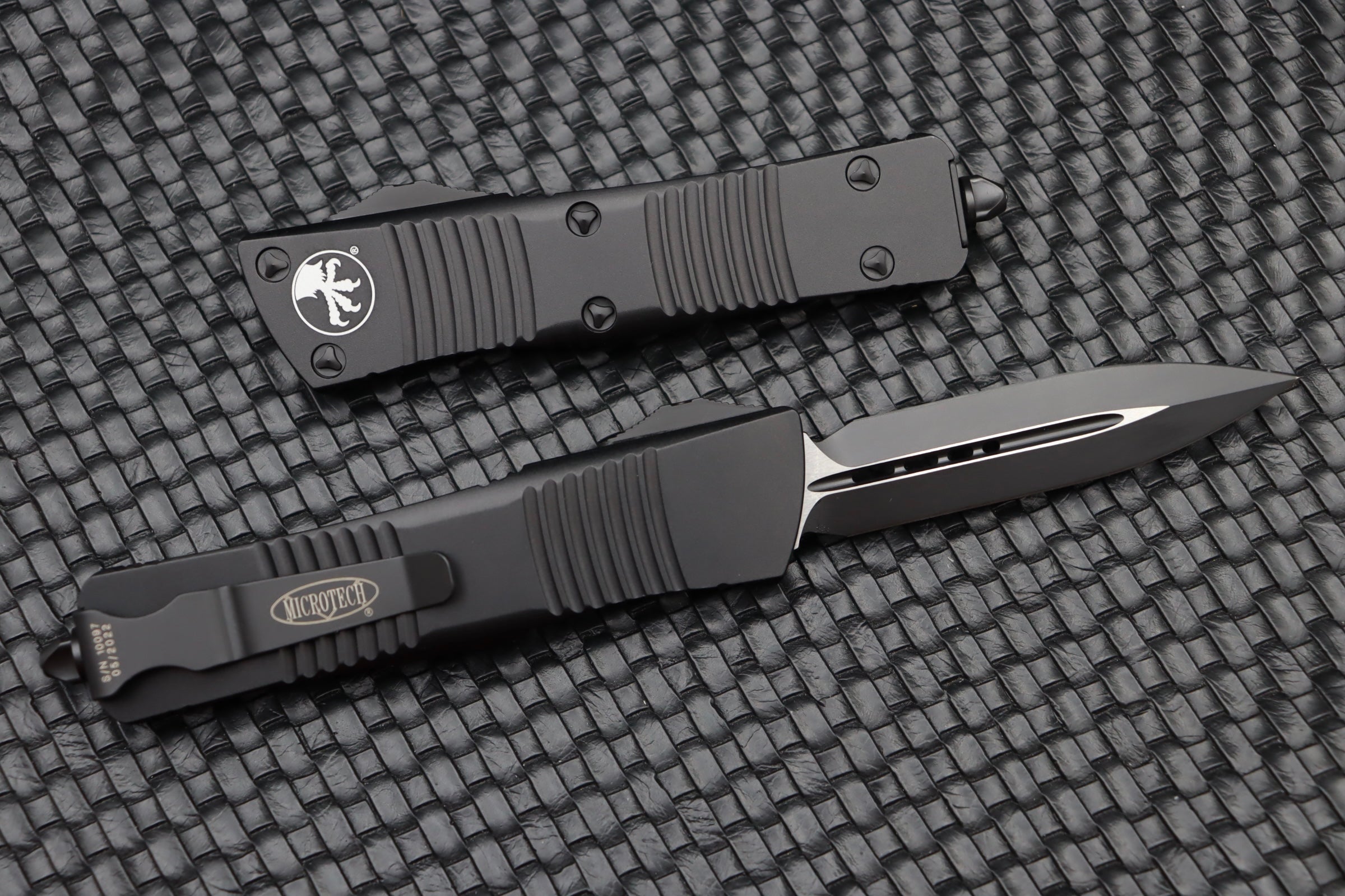 Microtech Troodon Double Edge Black Tactical Standard 138-1T