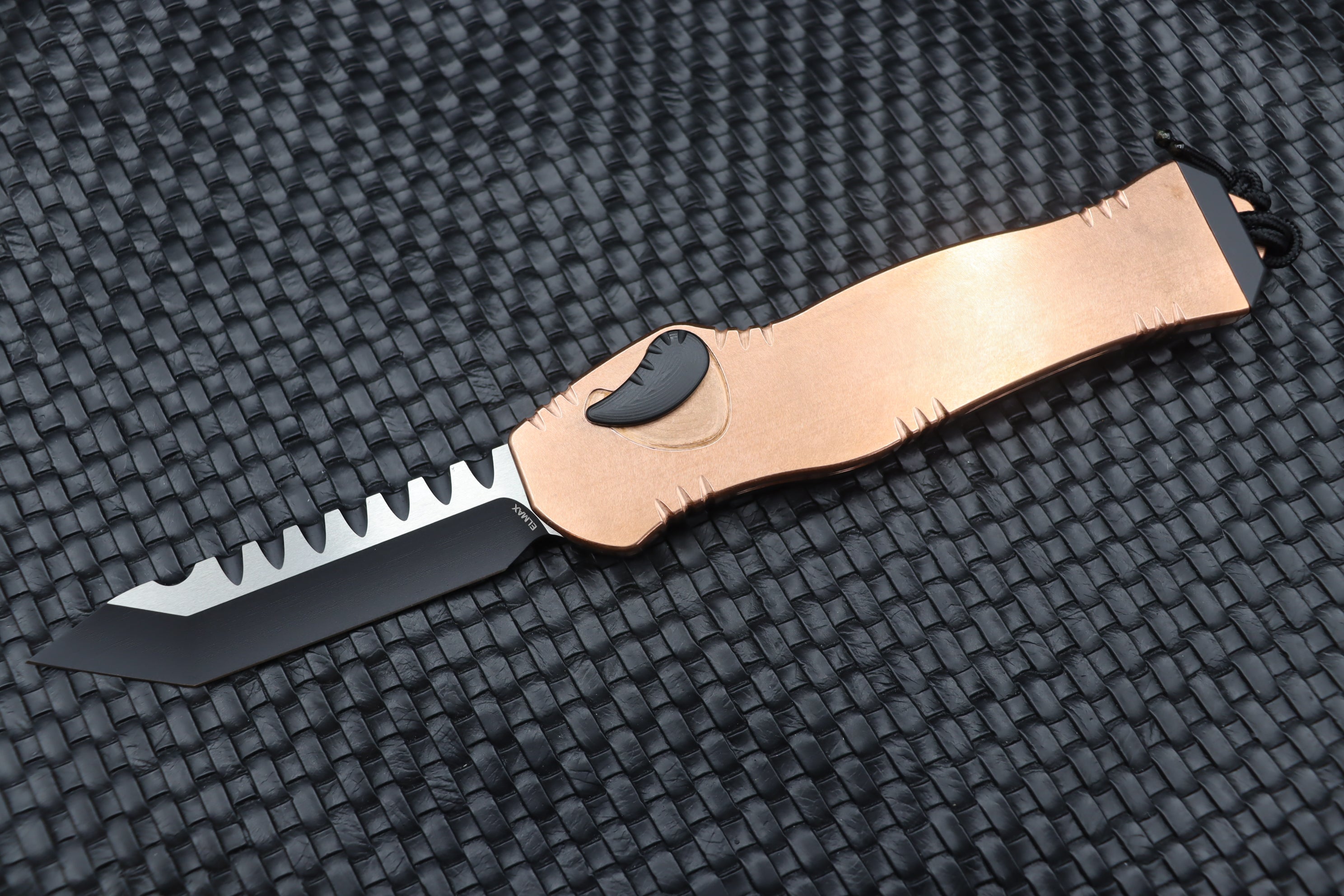 Heretic Knives Hydra Two Tone Black Tanto & Copper Body