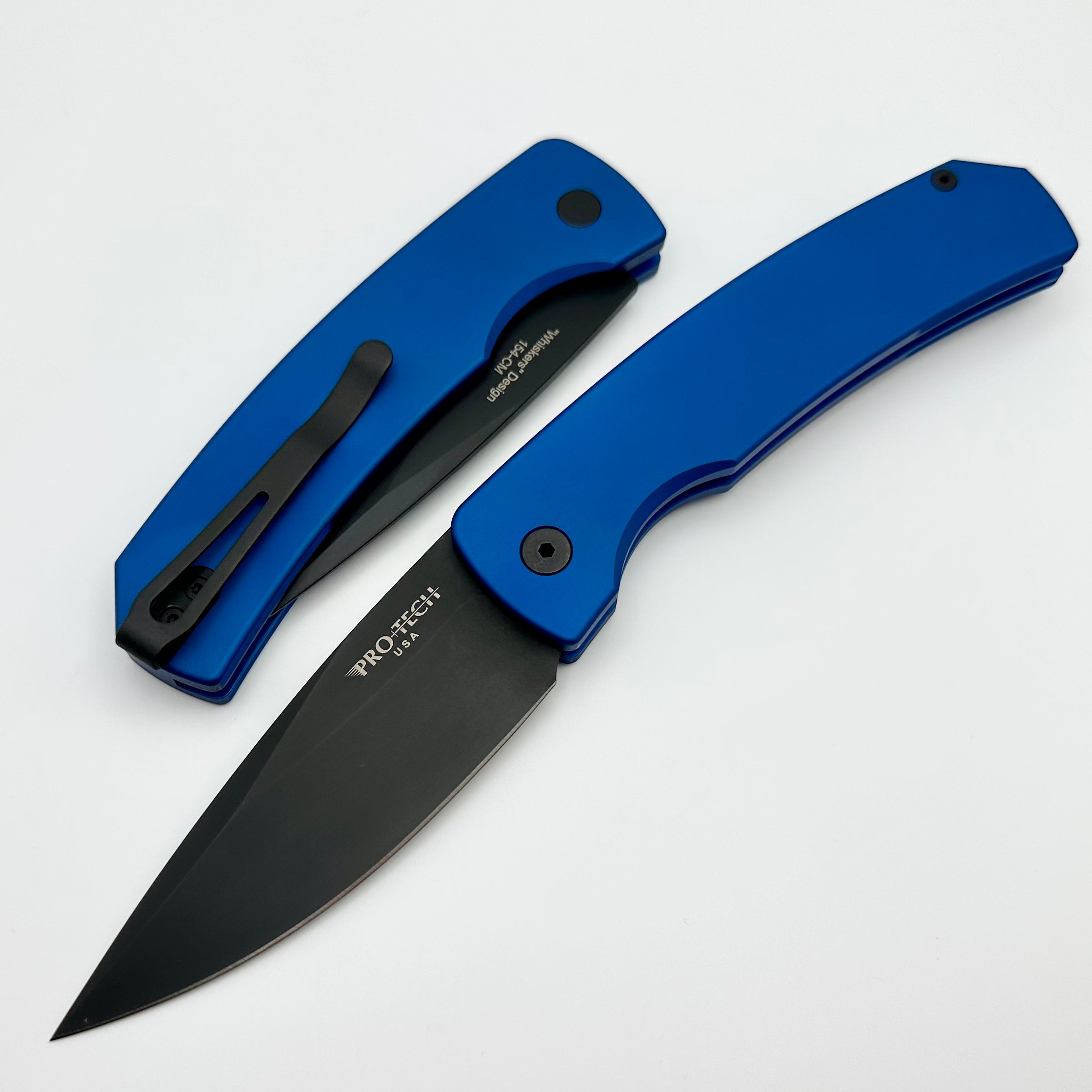 Pro-Tech Magic 2 Whiskers Blue Handle w/ DLC 154-CM M2603-BLUE