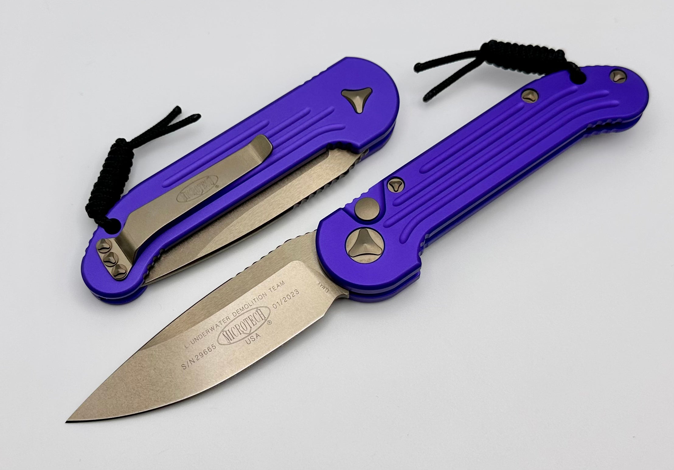 Microtech LUDT Purple & Bronze Standard 135-13PU