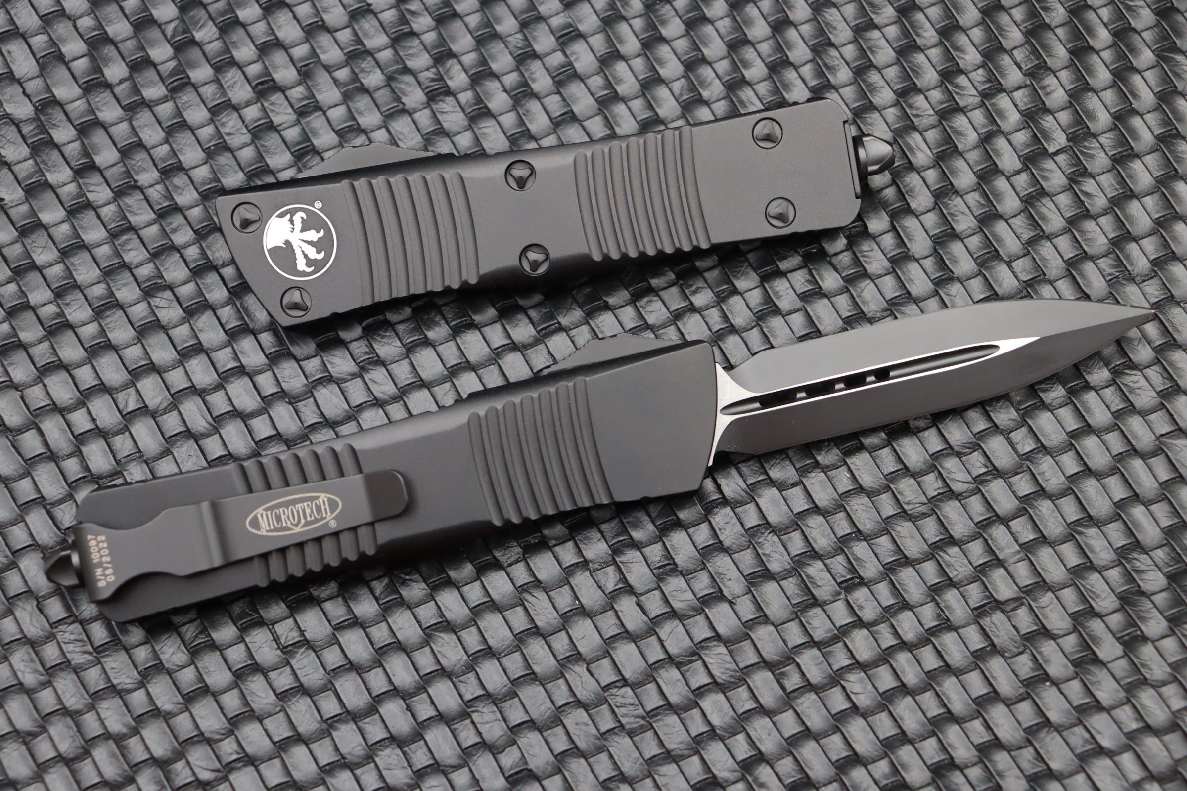 Microtech Troodon Double Edge Black Tactical Standard 138-1T