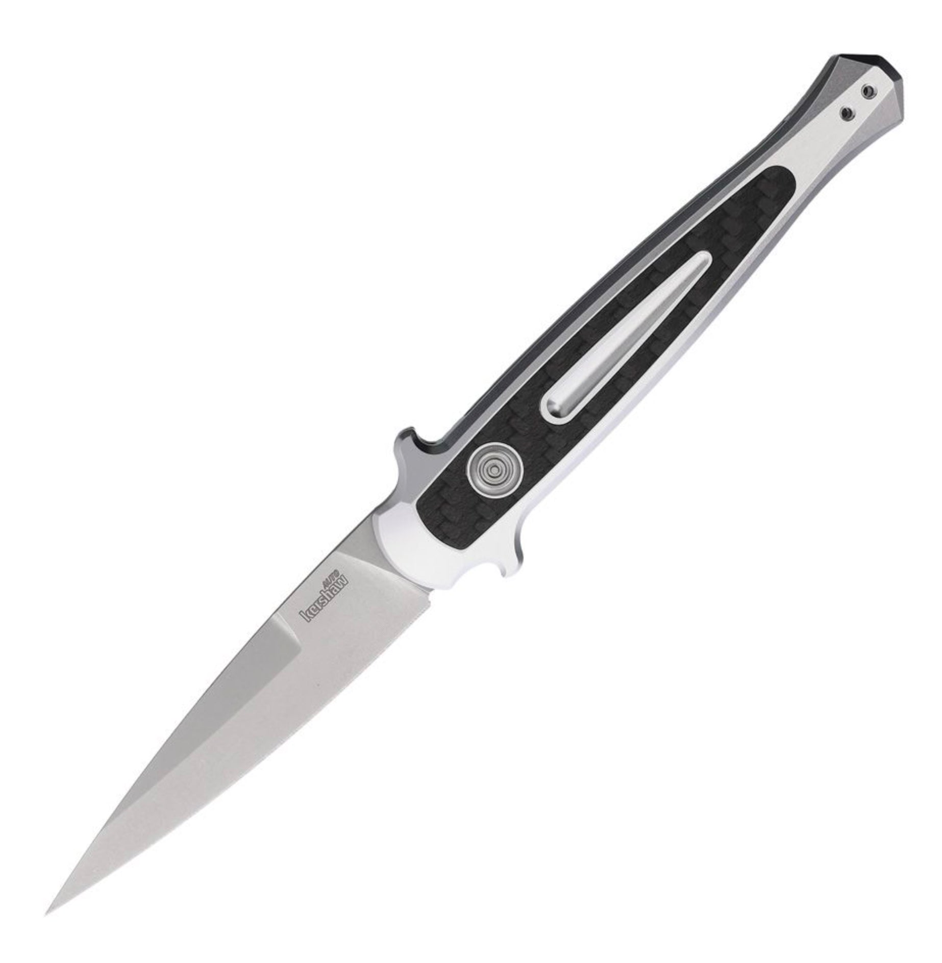 Kershaw Launch 8 Raw Aluminum/Carbon Fiber & Black CPM-154 7150RAW