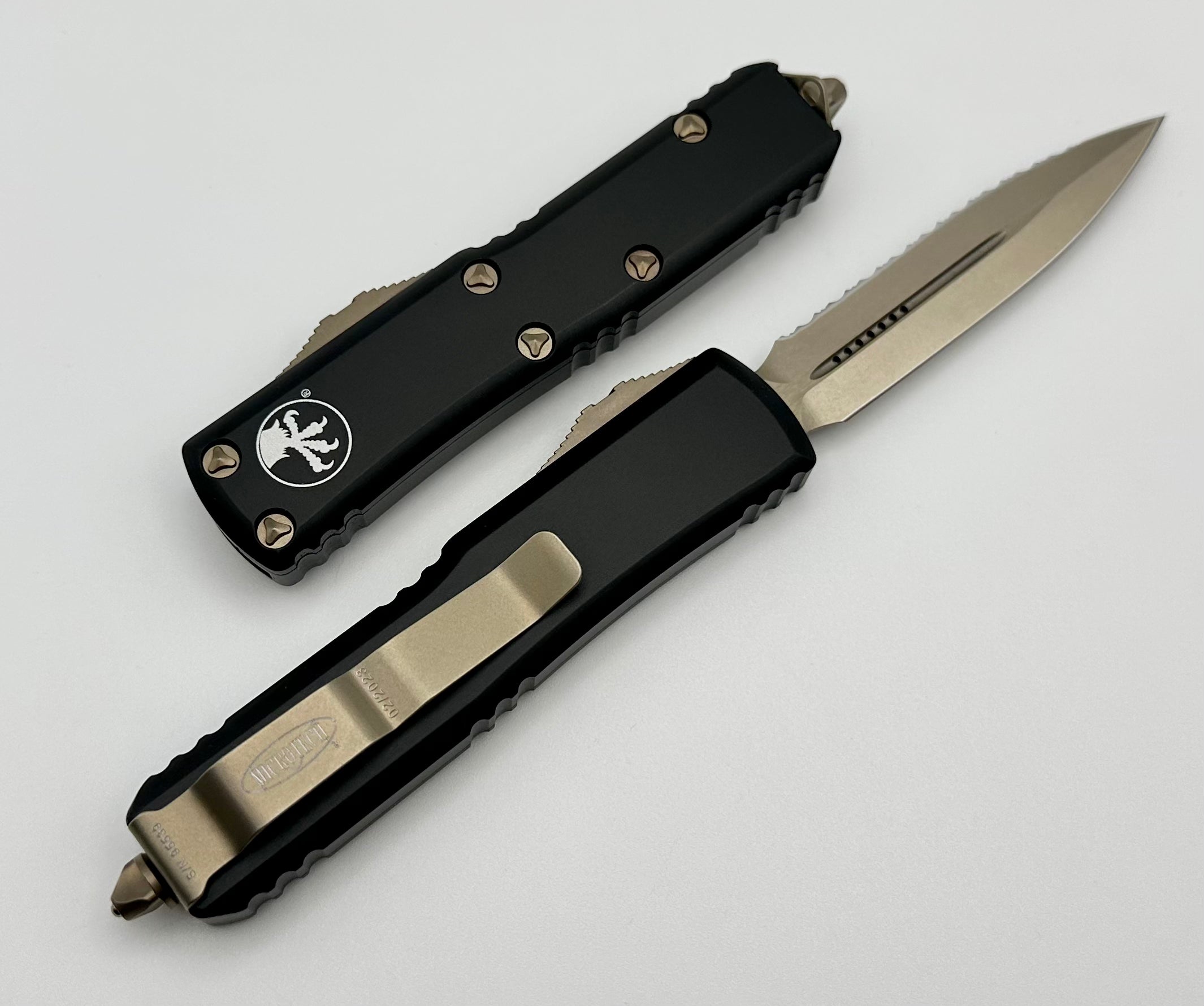 Microtech UTX-85 D/E Bronze Full Serrated 232-15