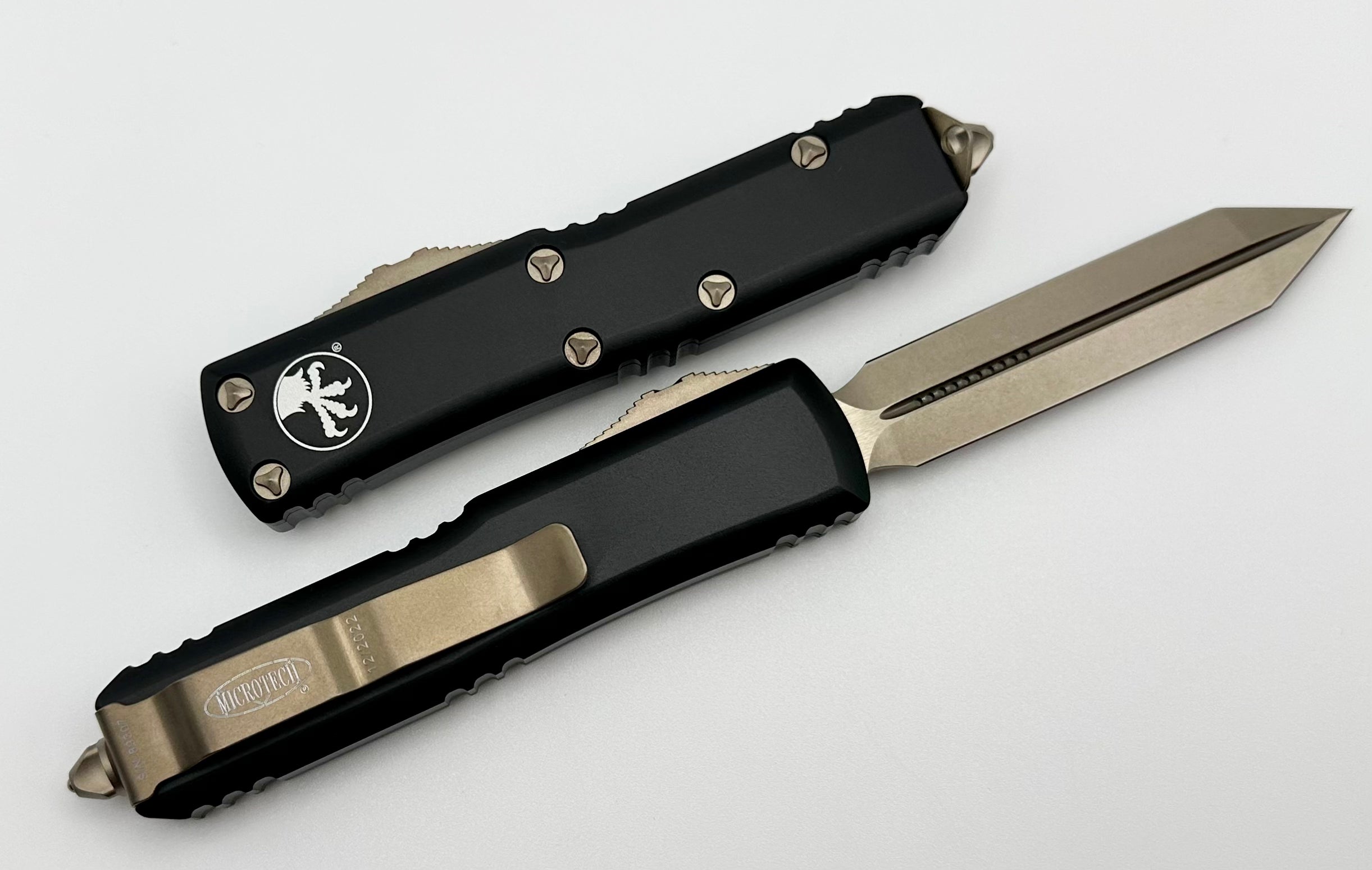 Microtech UTX-85 Spartan Bronze Standard & Black 230-13