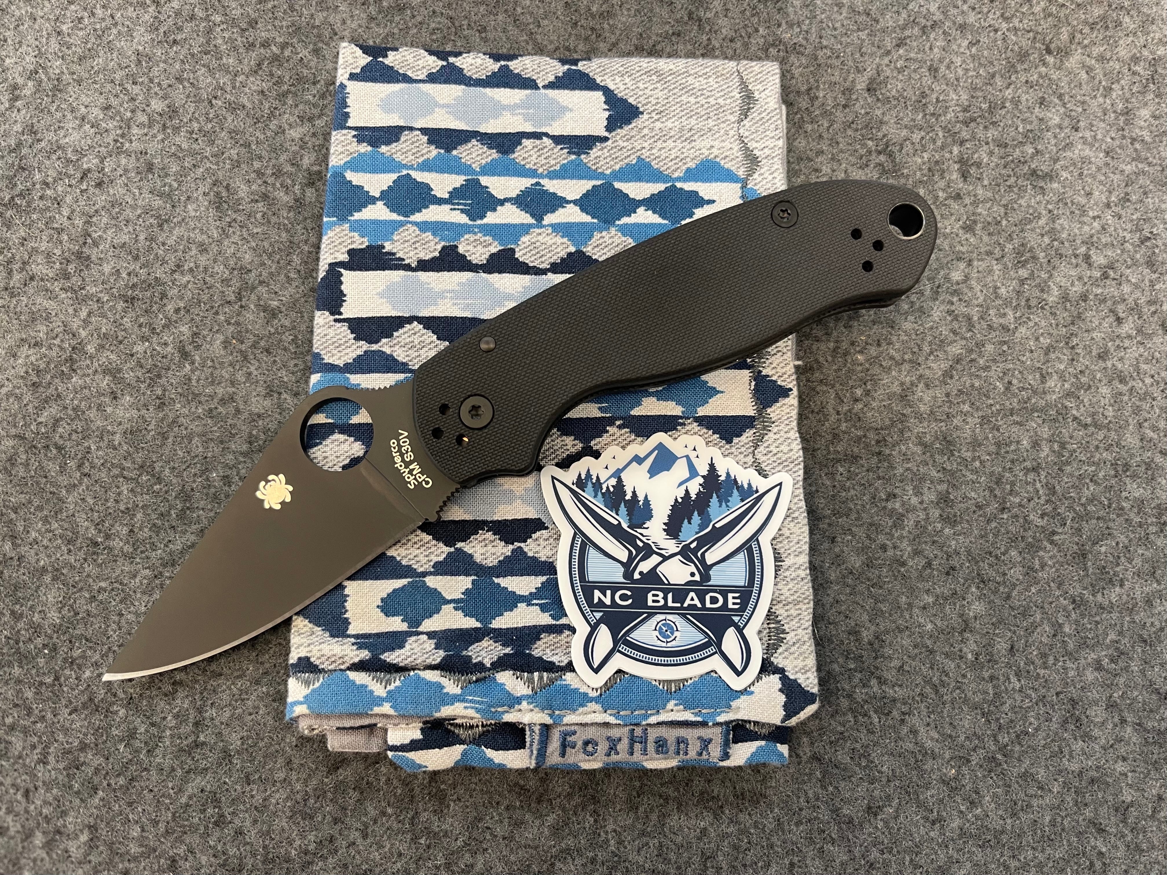 Spyderco Para 3 Black G-10 C223GPBK