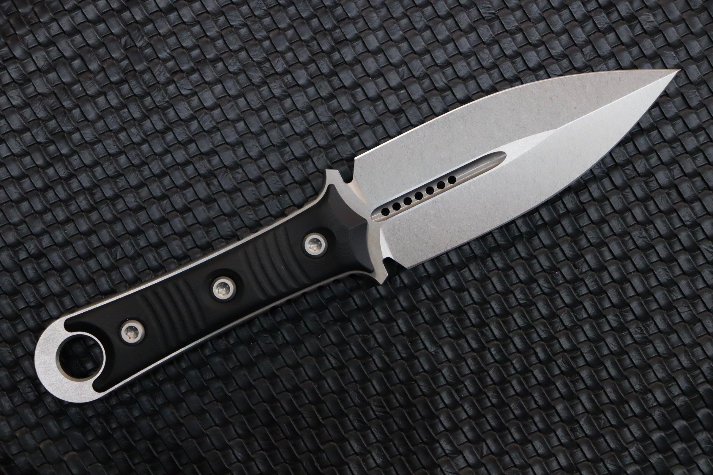 Microtech Borka SBD Stonewash & Black G-10 201-10