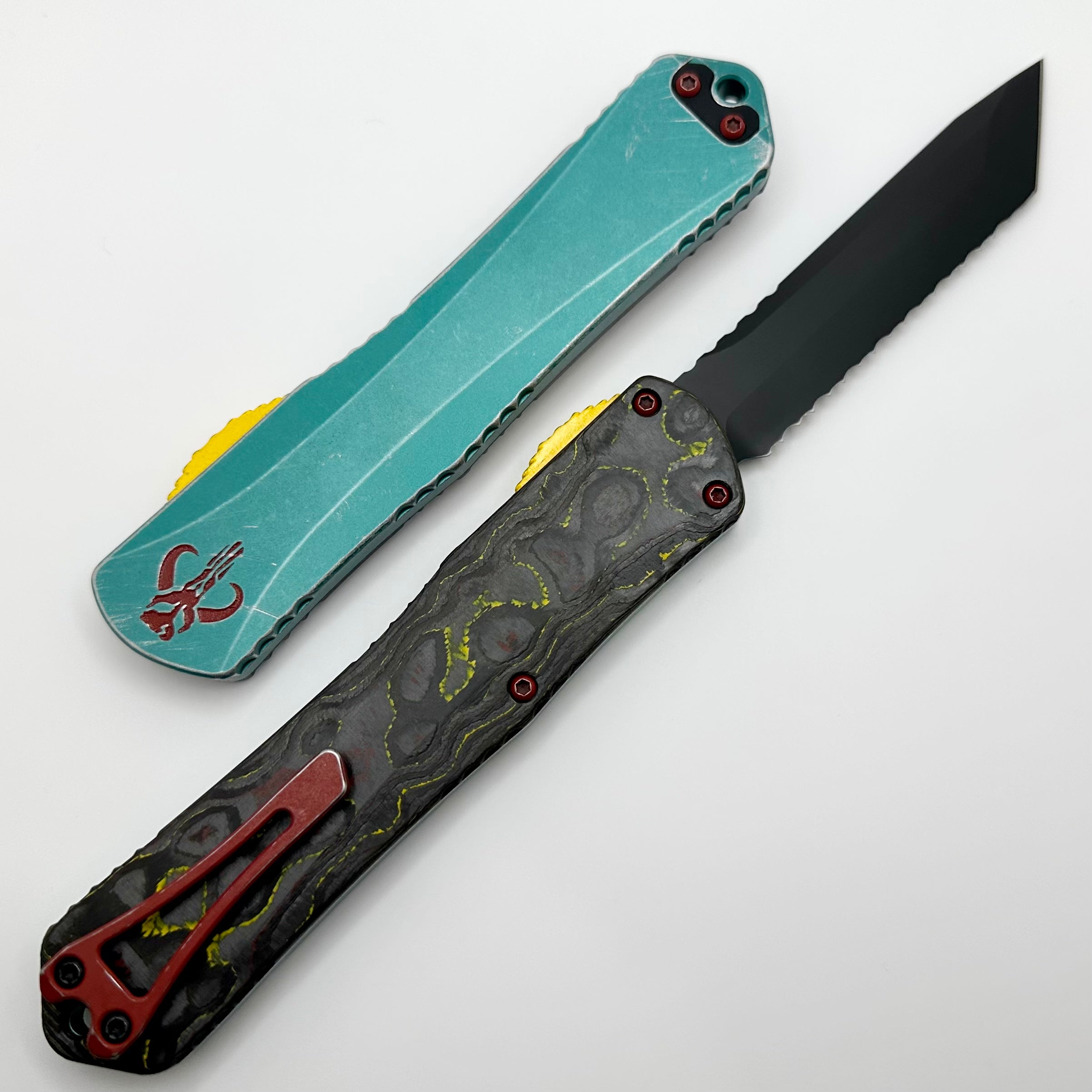 Heretic Knives Manticore X Bounty Hunter Full Serrated DLC Tanto H031-6C-BOUNTY