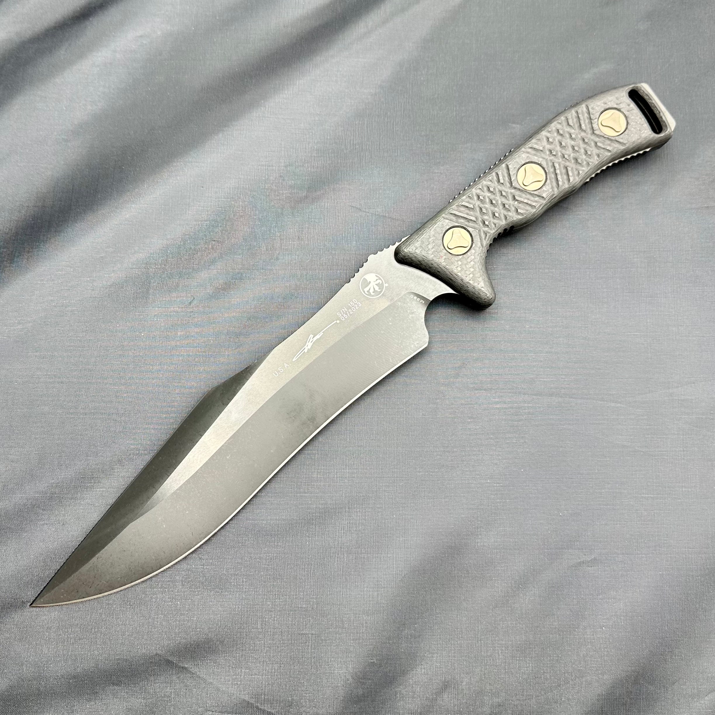 Microtech Arbiter DLC Stonewash Standard & Carbon Fiber 104-1DLCCFS ONE PER HOUSEHOLD