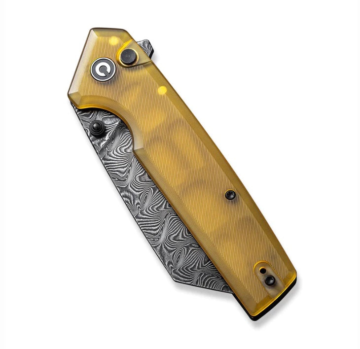 Civivi Amirite Flipper Ultem Handles & Damascus C23028-DS1