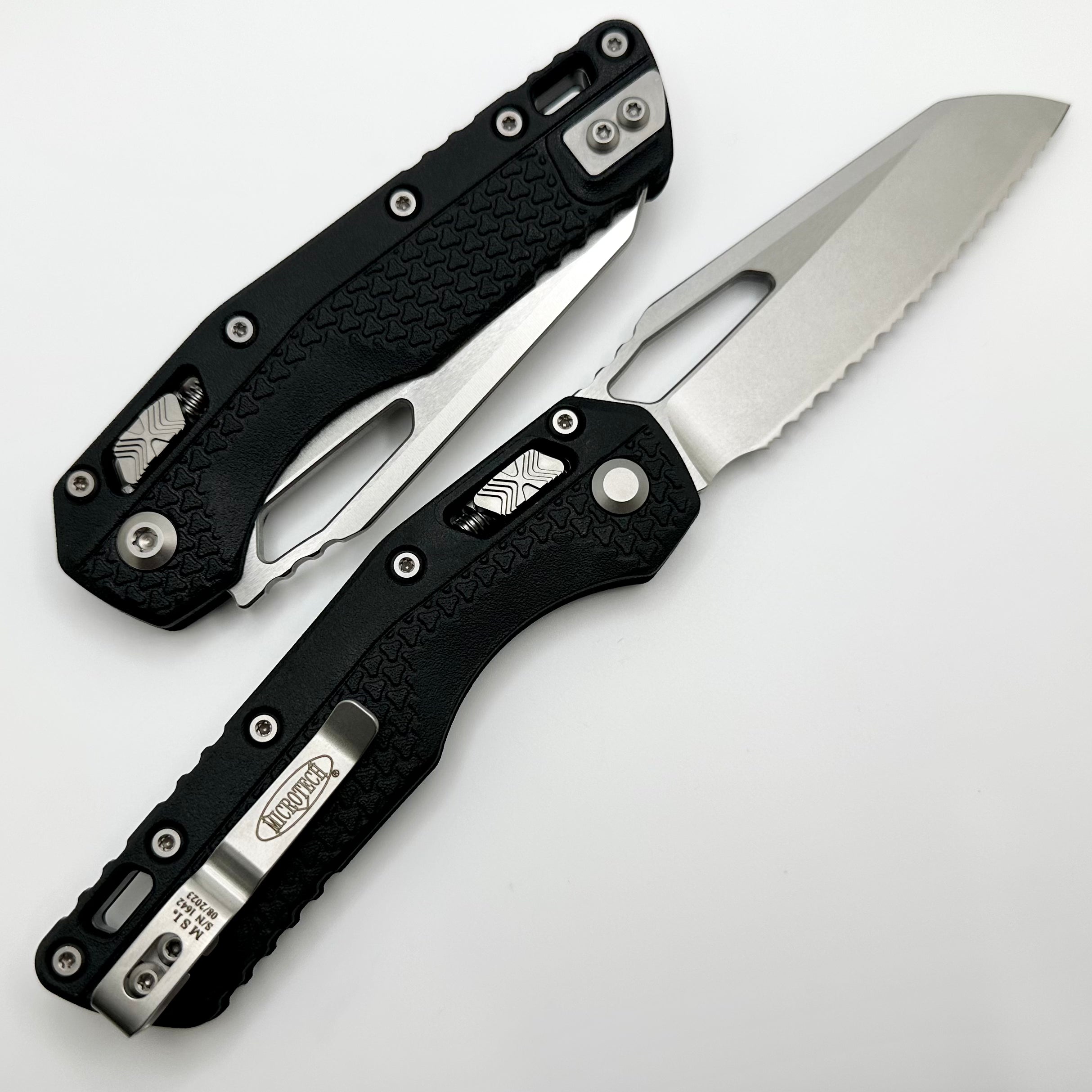 Microtech Knives MSI RAM LOK Black Polymer & Full Serrated M390MK 210T-12PMBK