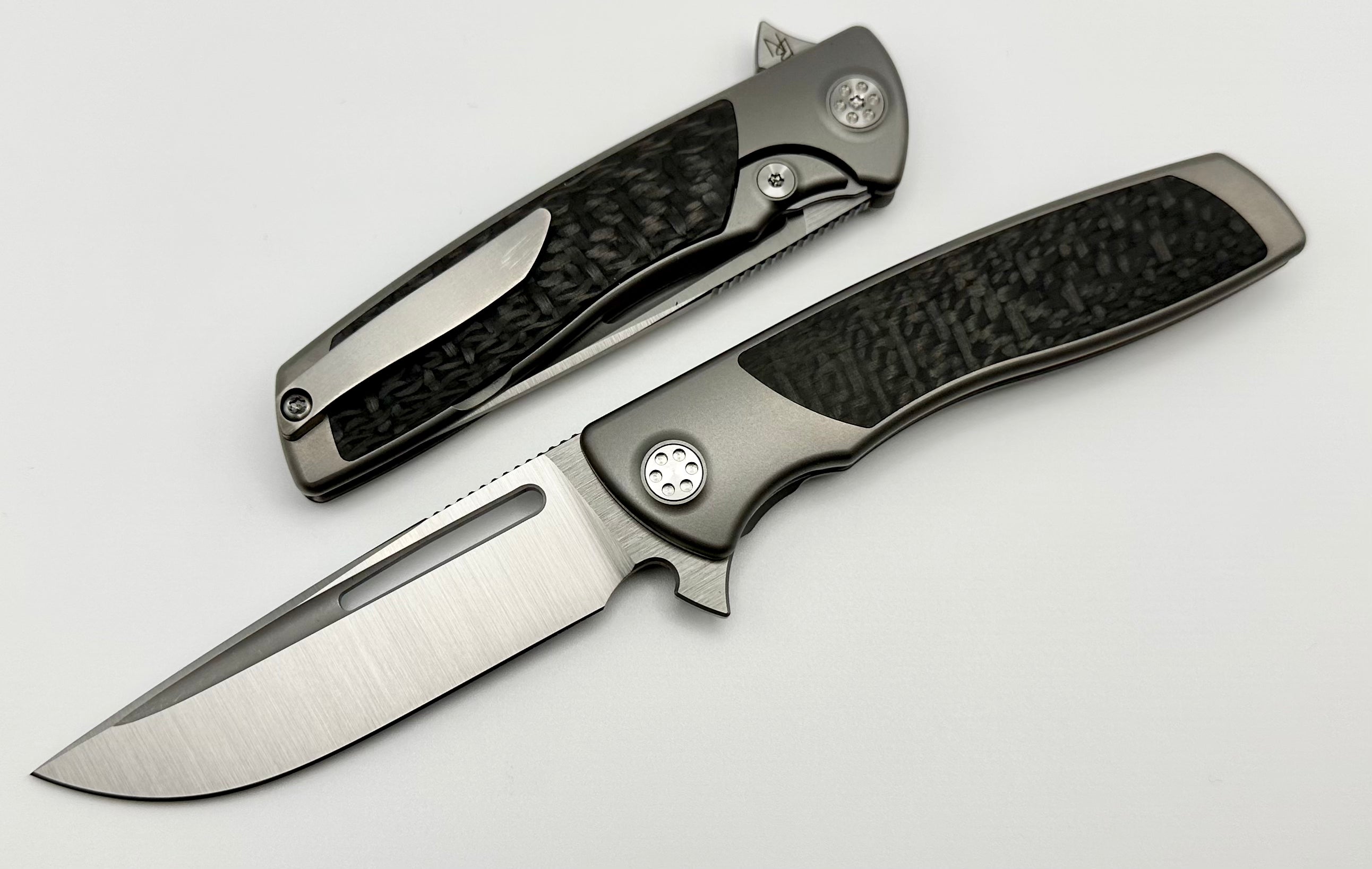 SharpByDesign Mini Evo Carbon Fiber & Drop Point M390