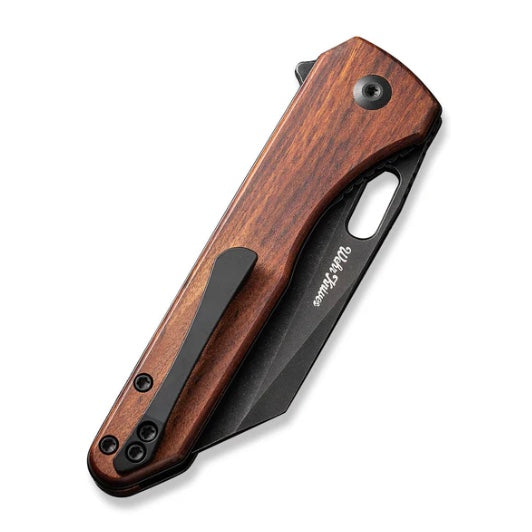 Civivi Nugz Guibourtia Wood Handles w/ Stonewash 14C28N C23060-3