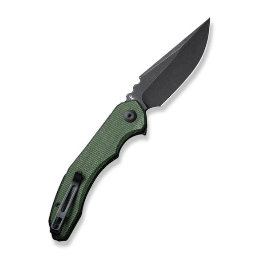 Civivi Bluetick Flipper Green Micarta & Black Stonewash 14C28N C23050-3