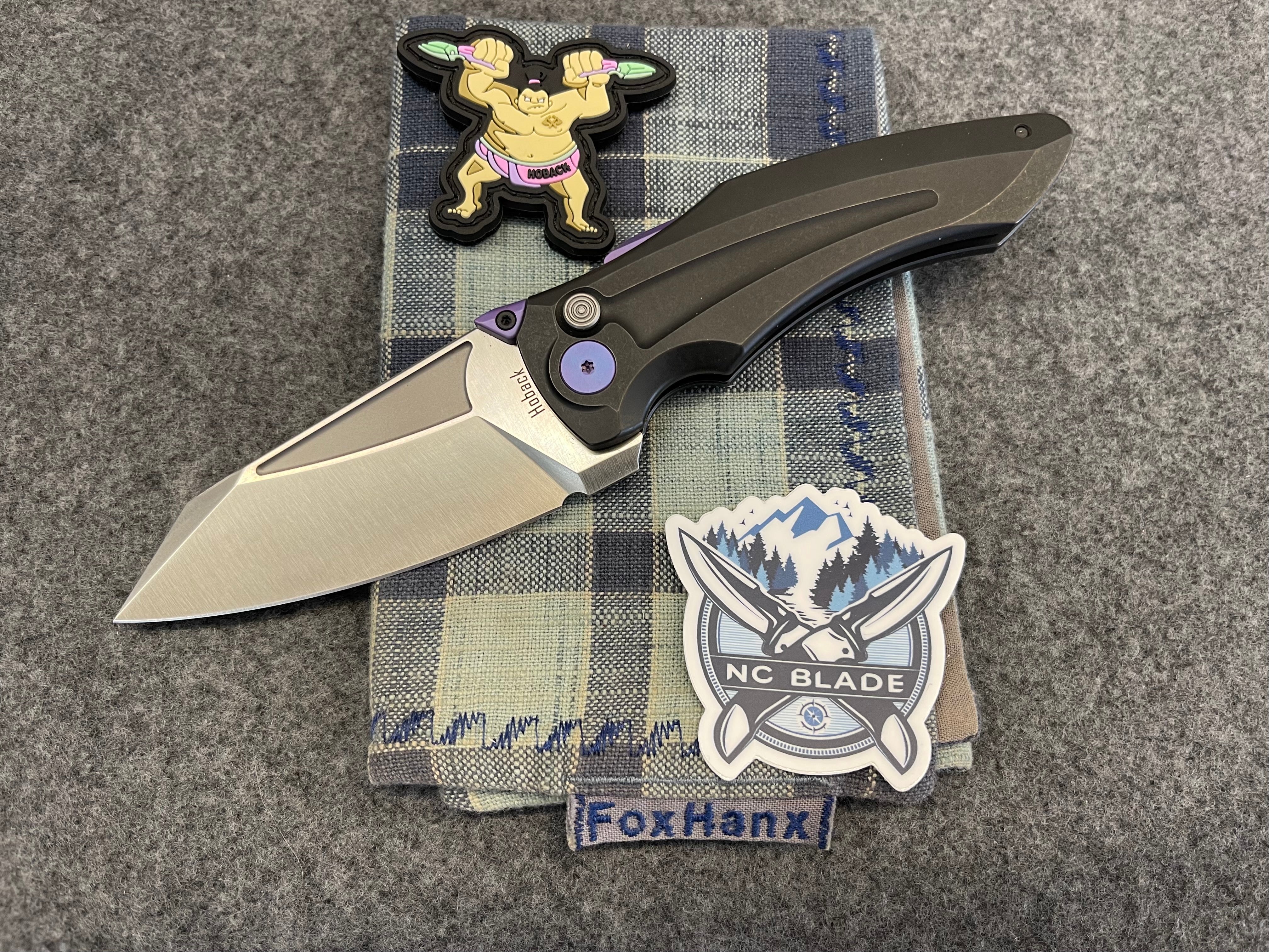 Jake Hoback Knives Sumo Black Purple